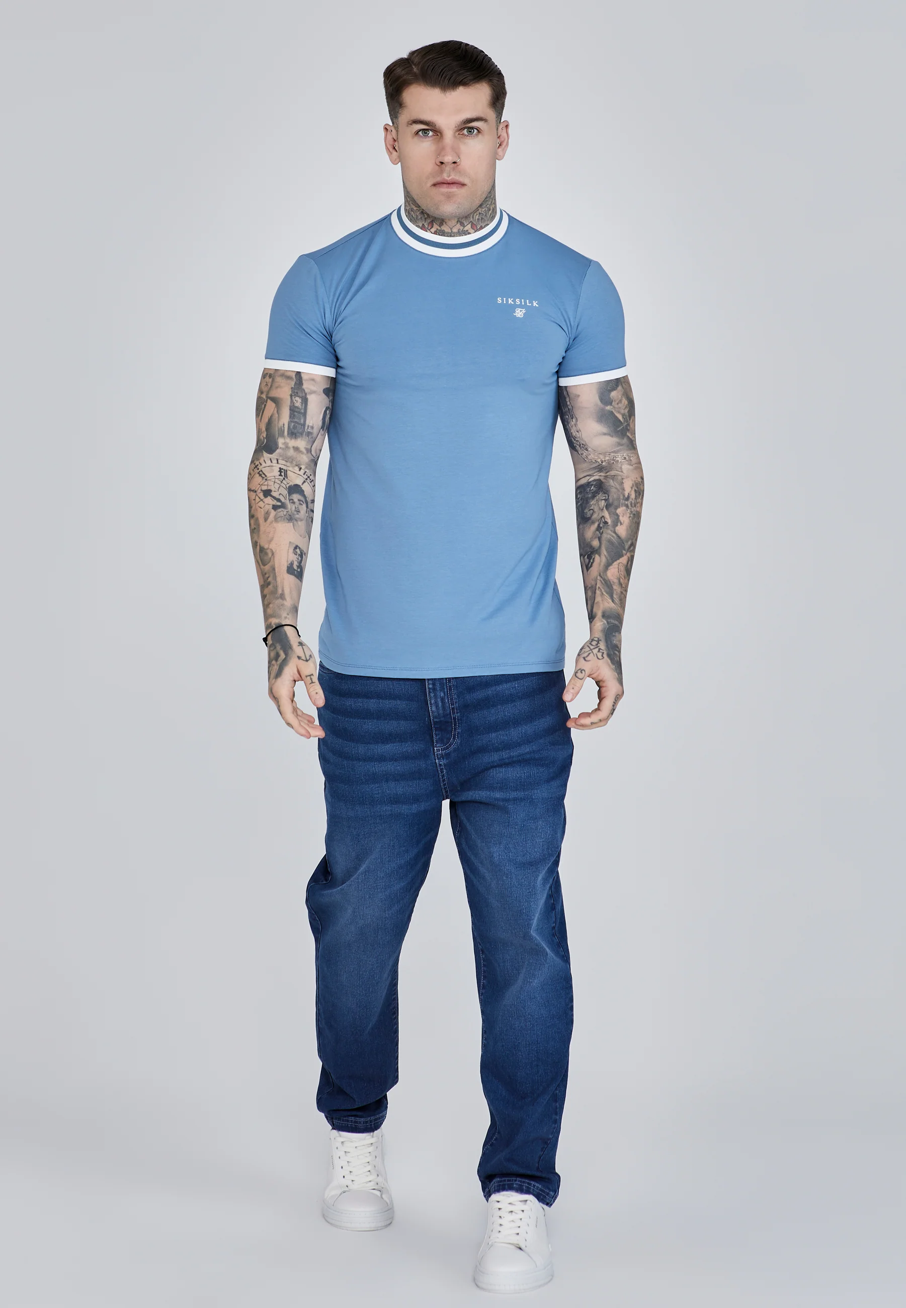 Blue Ringer T-Shirt - Image 2
