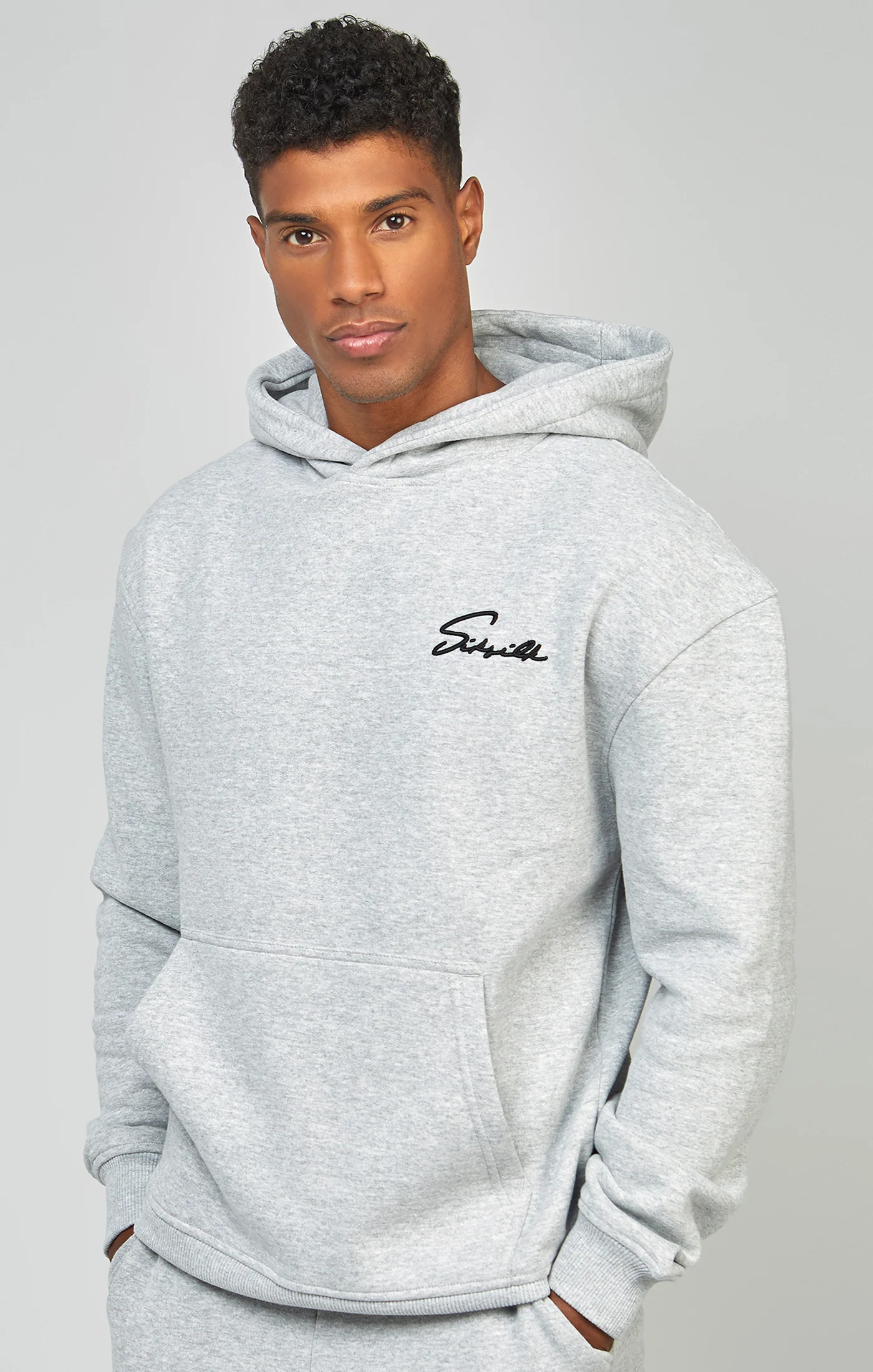 Script Embroidery Hood