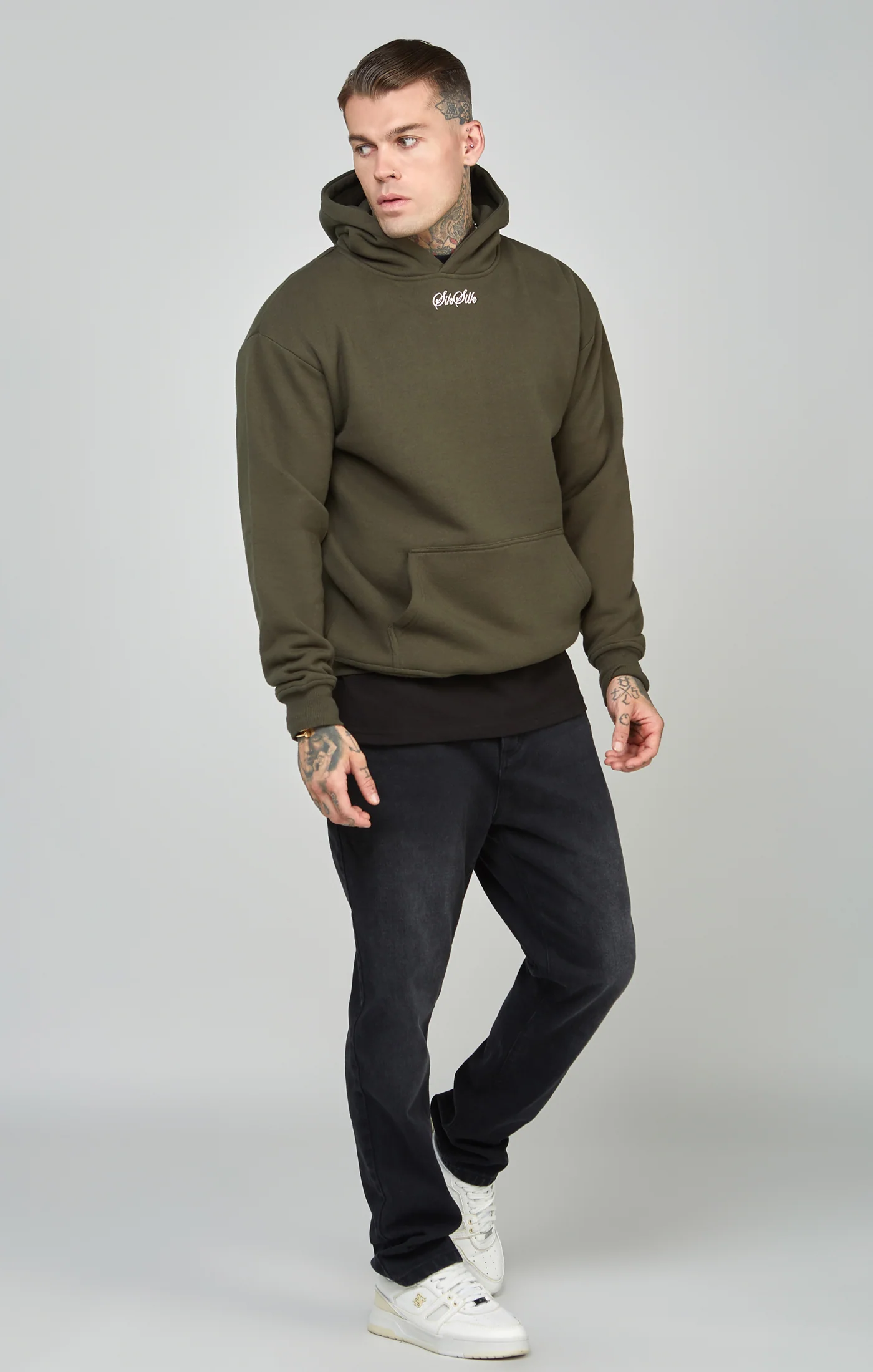 Script Logo Oversized Hoodie - Image 3