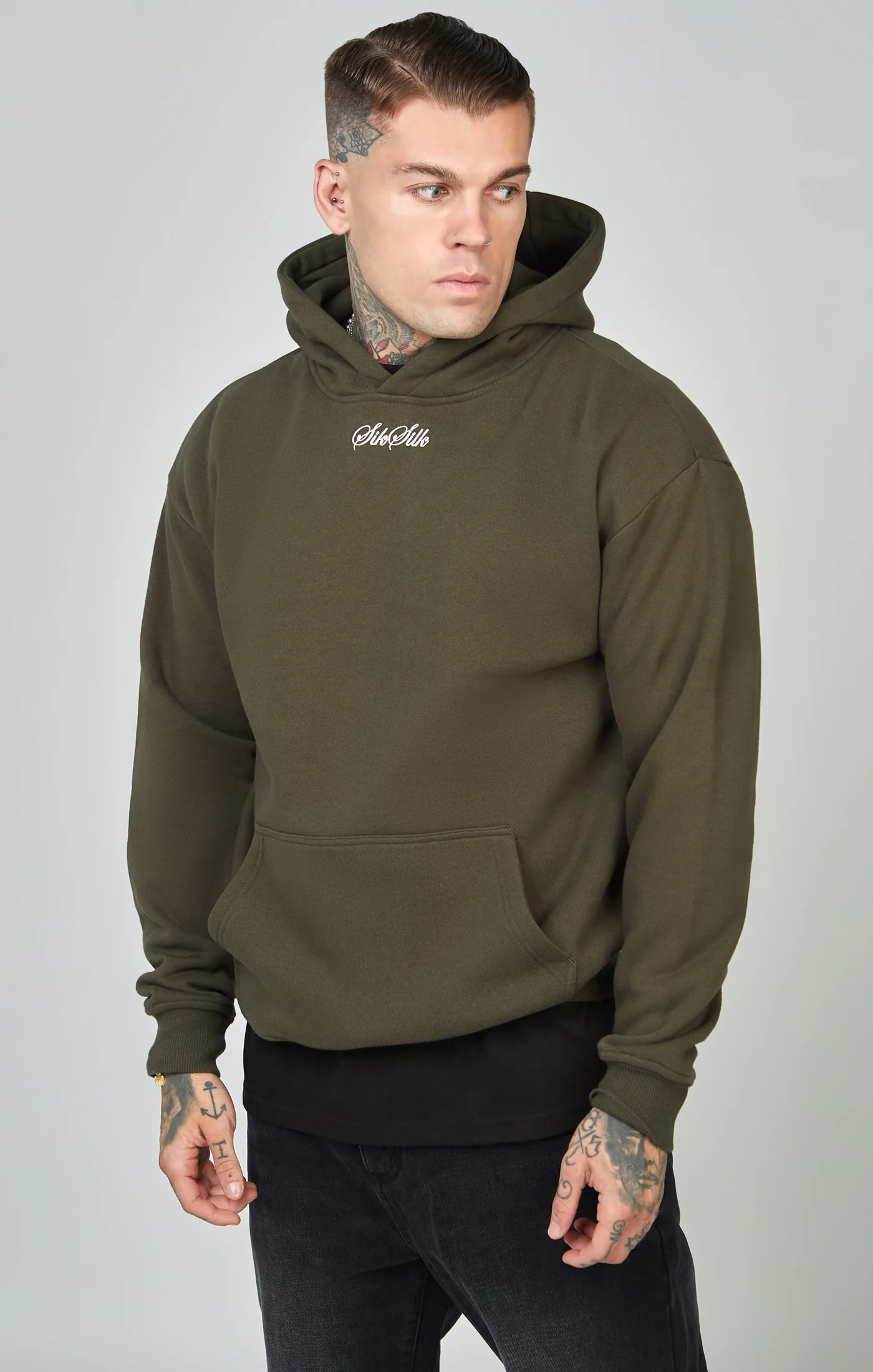 Script Logo Oversized Hoodie - Image 4