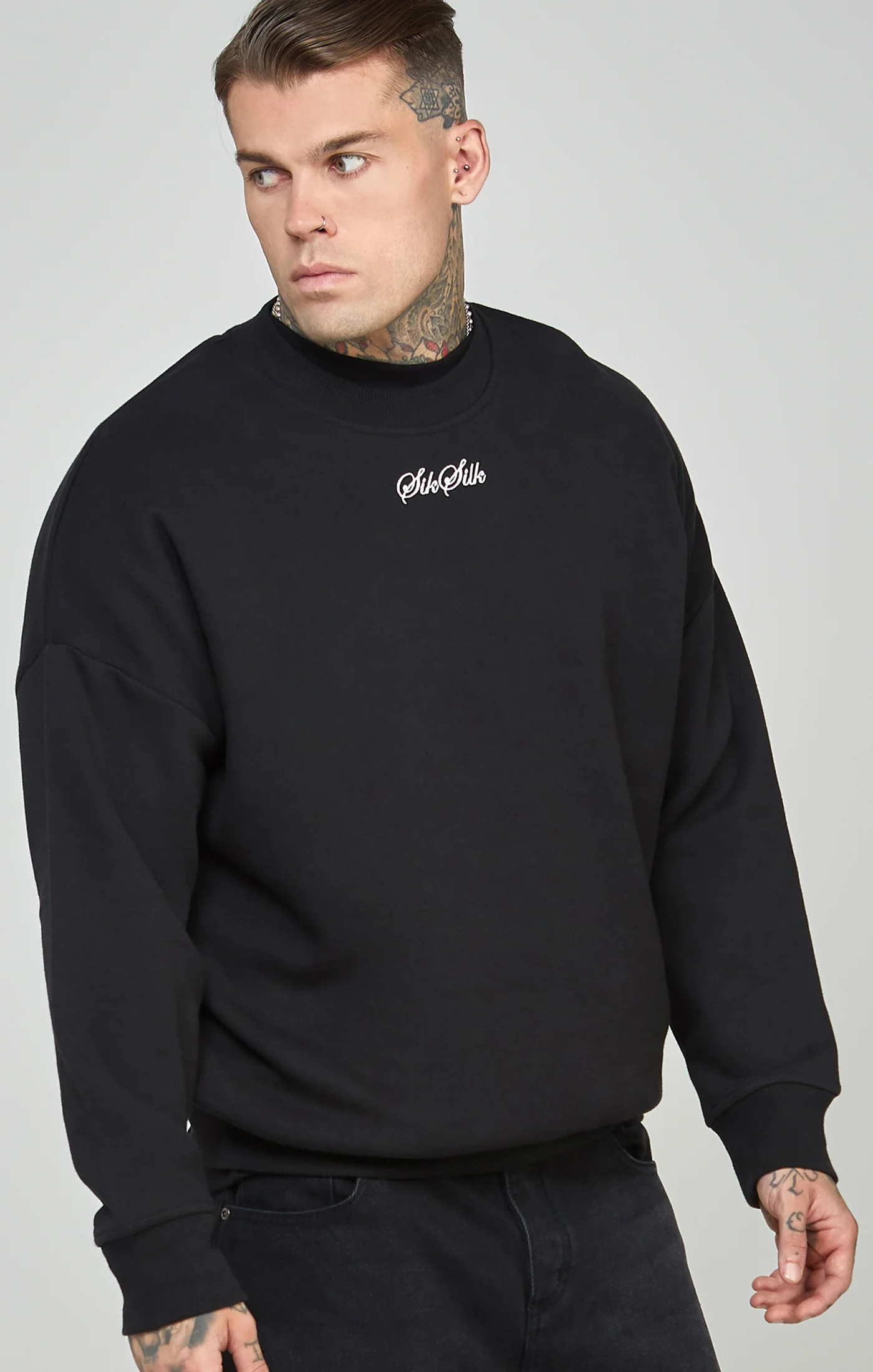 Script Logo Oversized Sweatshirt
