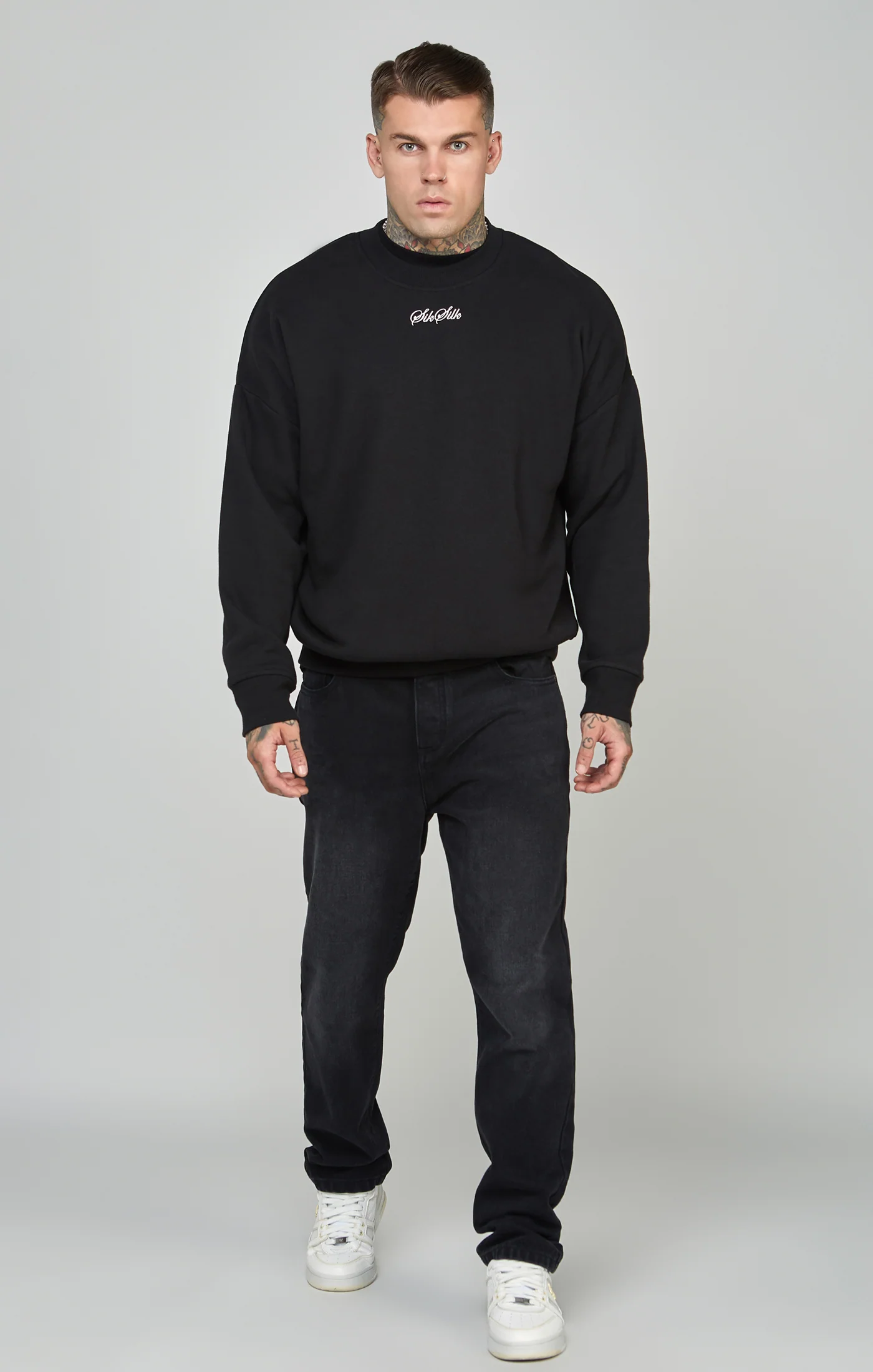 Script Logo Oversized Sweatshirt - Image 3
