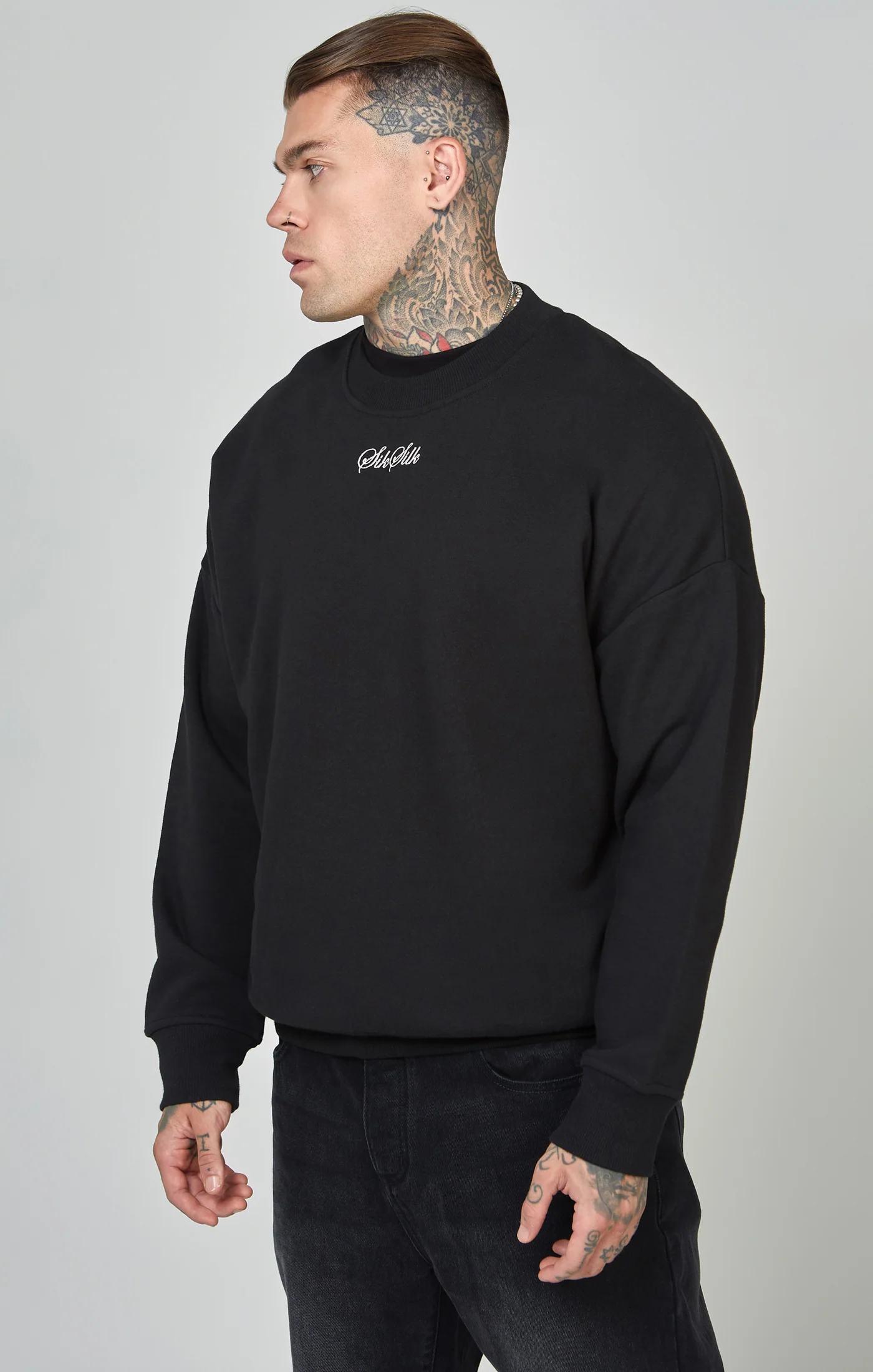 Script Logo Oversized Sweatshirt - Image 4