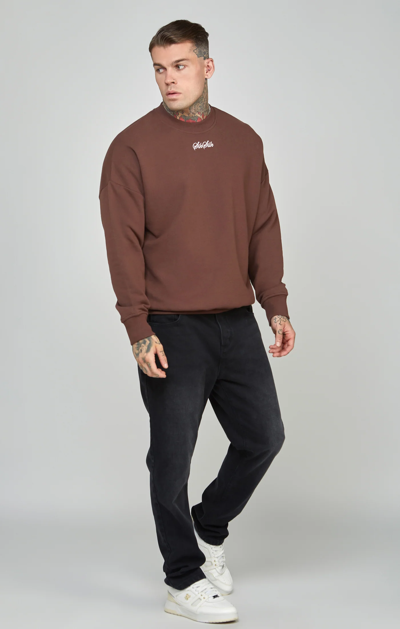 Script Logo Oversized Sweatshirt - Image 3