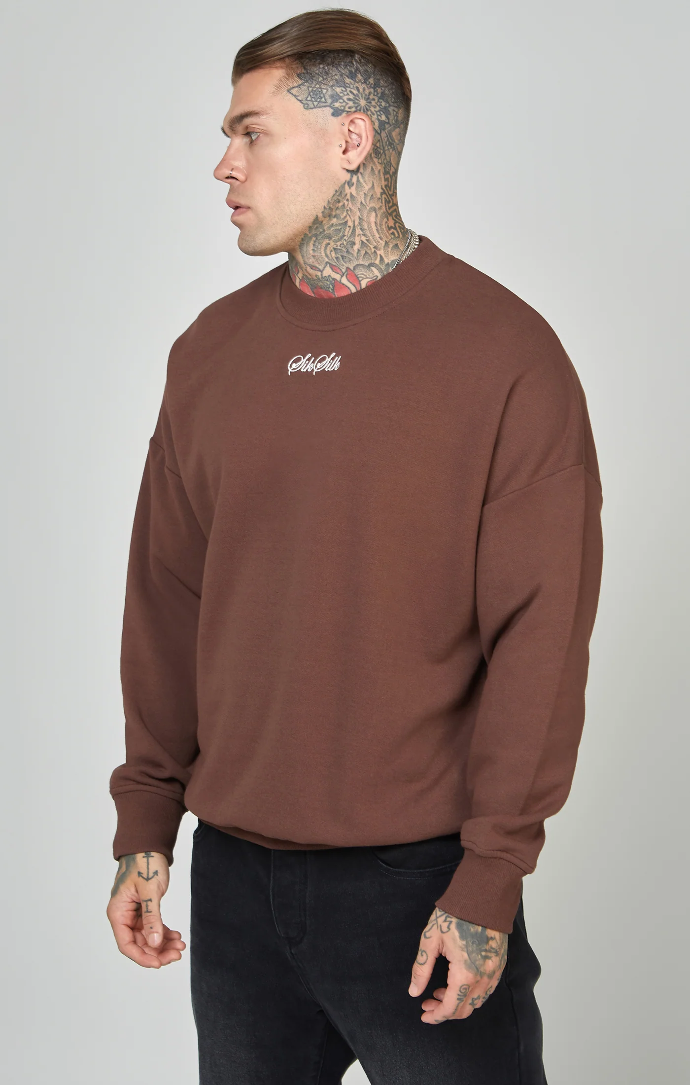 Script Logo Oversized Sweatshirt - Image 4
