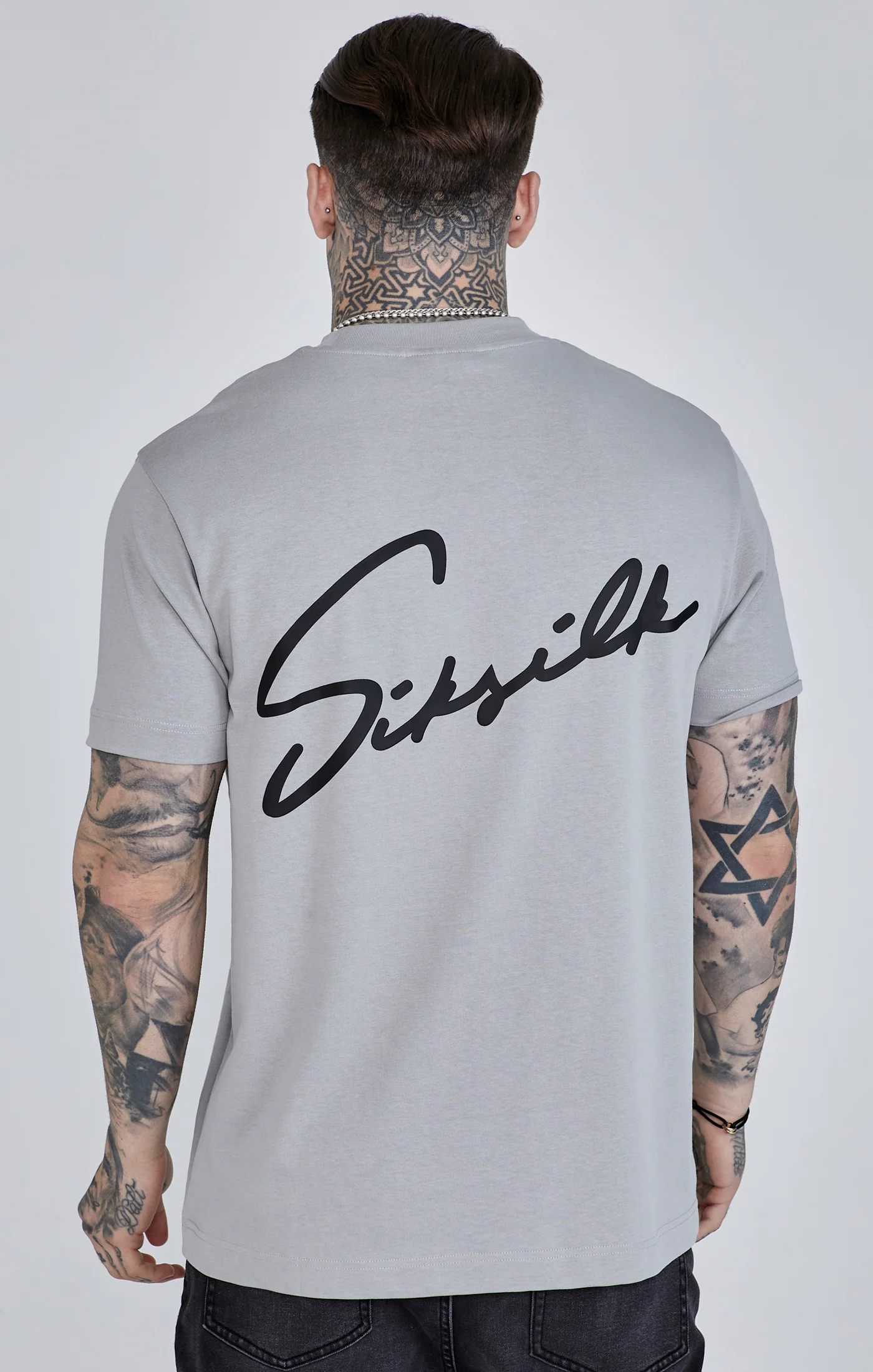 Grey Script T-Shirt - Image 3