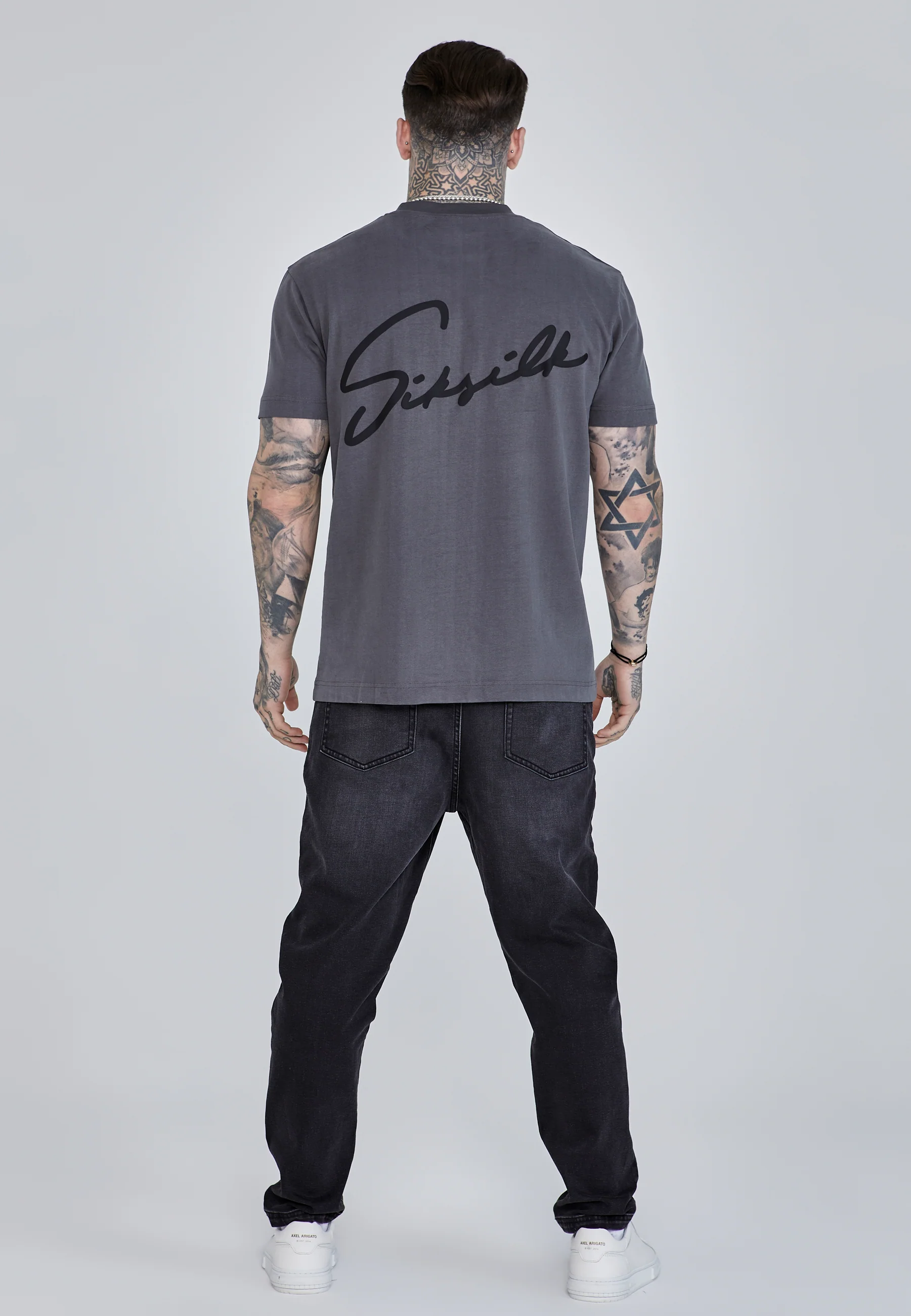 Grey Script T-Shirt - Image 5
