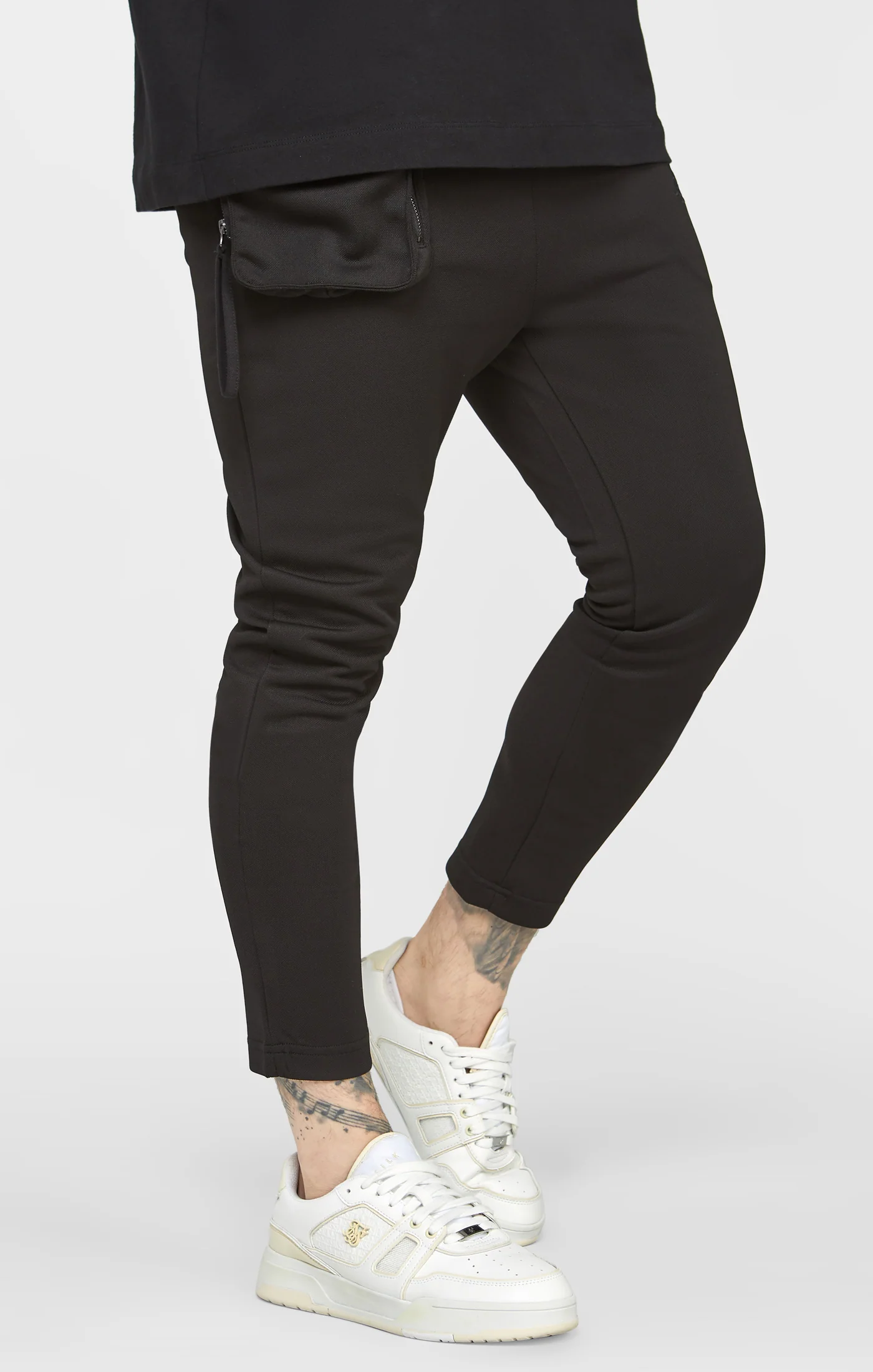Black Cuffed Track Pant - Image 2
