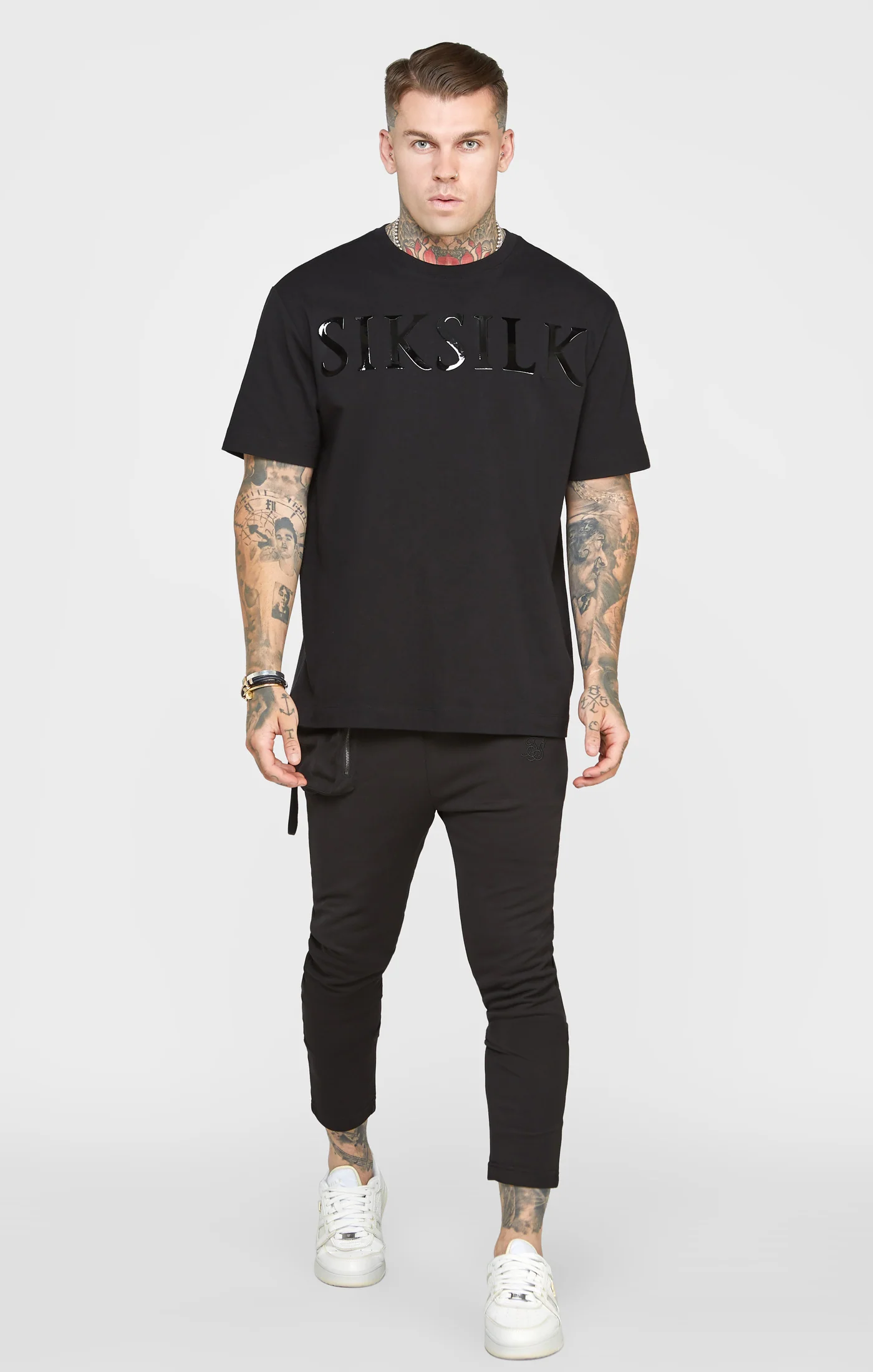 Black Cuffed Track Pant - Image 3