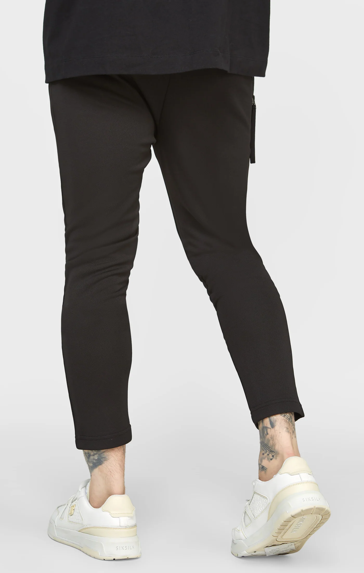 Black Cuffed Track Pant - Image 4