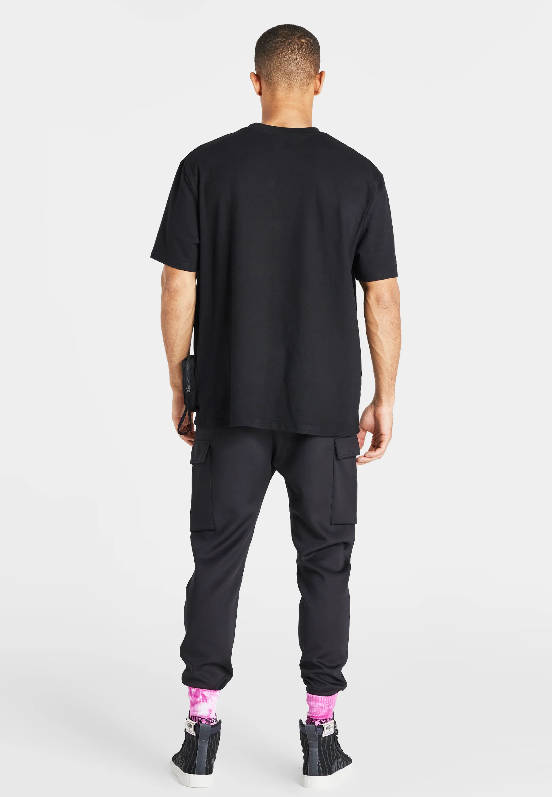 Black Pocket Oversized T-Shirt - Image 5