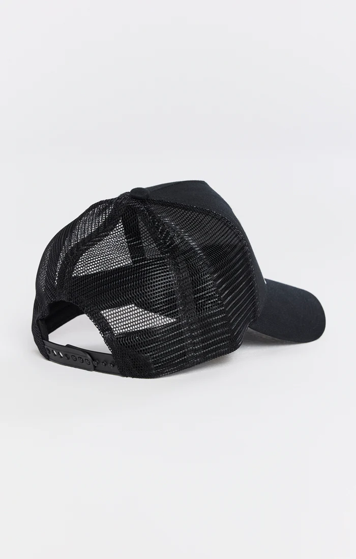 Black And White 89 Mesh Trucker Cap - Image 3