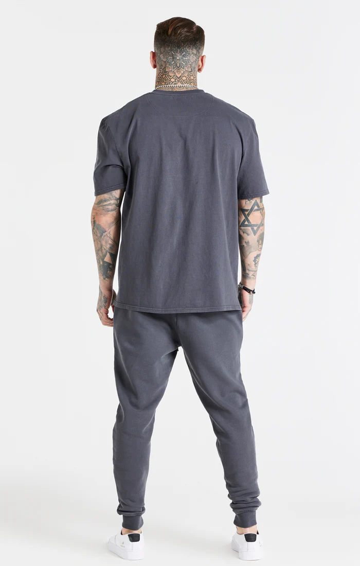 Grey Floral Oversized T-Shirt - Image 6