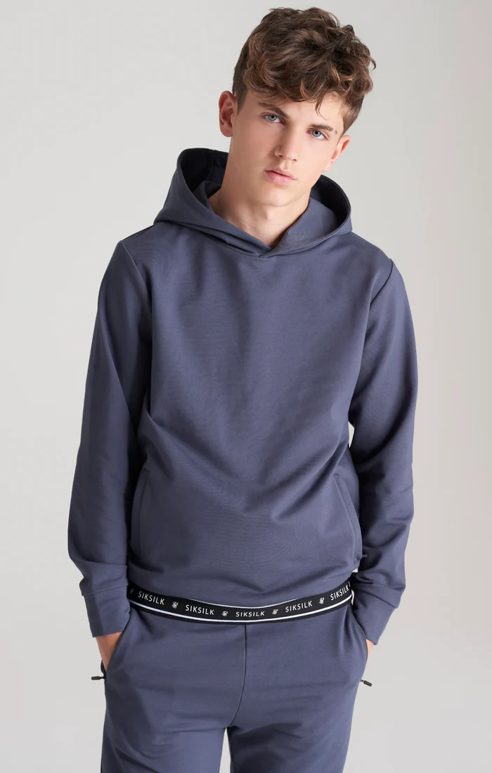 SikSilk Active Overhead Hoodie - Navy