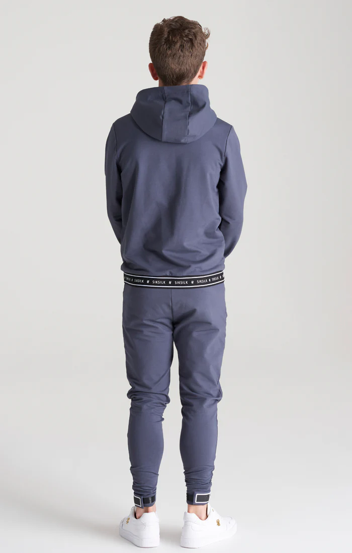 SikSilk Active Overhead Hoodie - Navy - Image 6