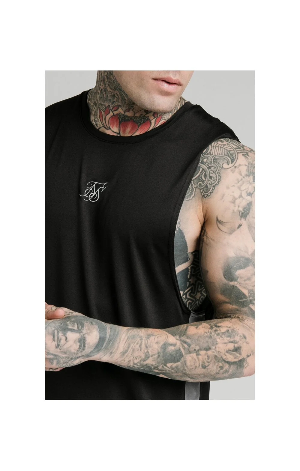 SikSilk Active Poly Sports Vest - Black - Image 2