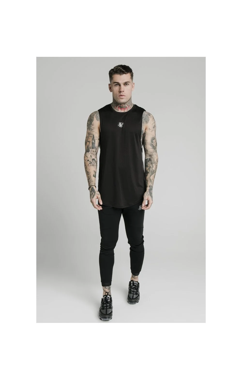 SikSilk Active Poly Sports Vest - Black - Image 3