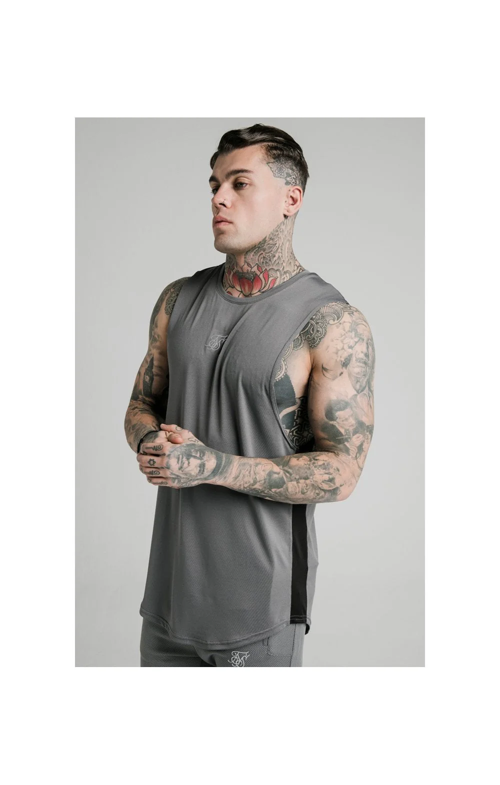 SikSilk Active Poly Sports Vest - Grey