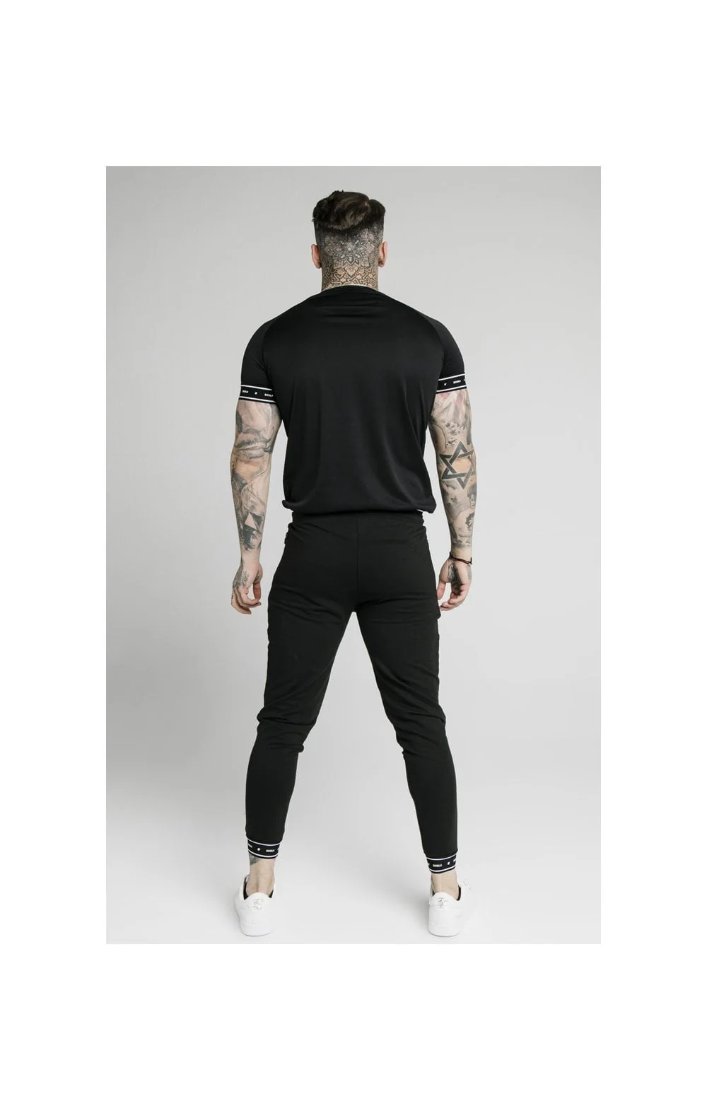 SikSilk Active Tech Tee - Black - Image 5