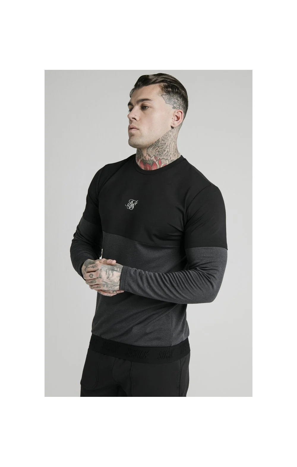 SikSilk Advanced Tech Sweater - Black