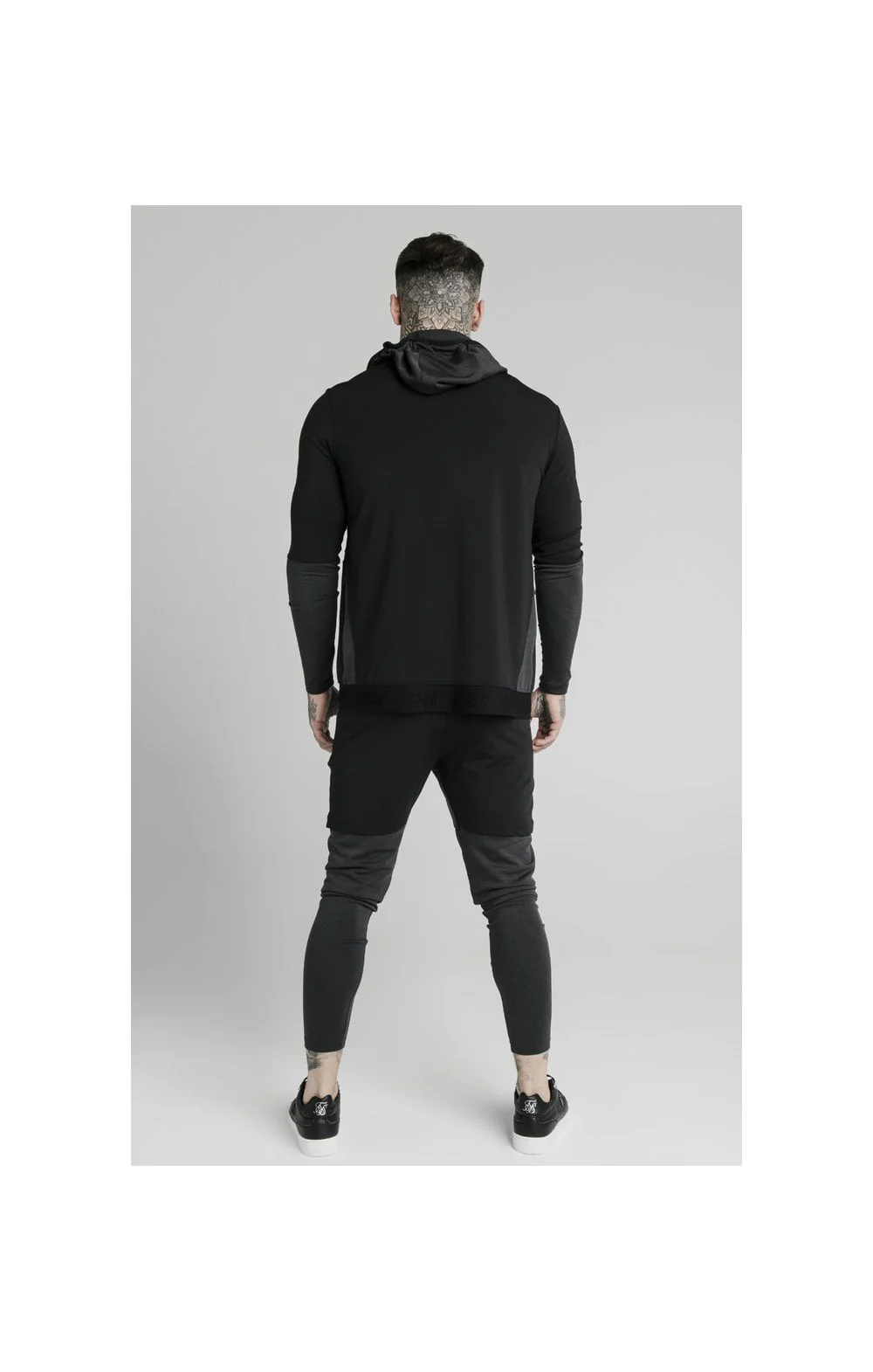 SikSilk Advanced Tech Zip Through Hoodie - Black - Image 5
