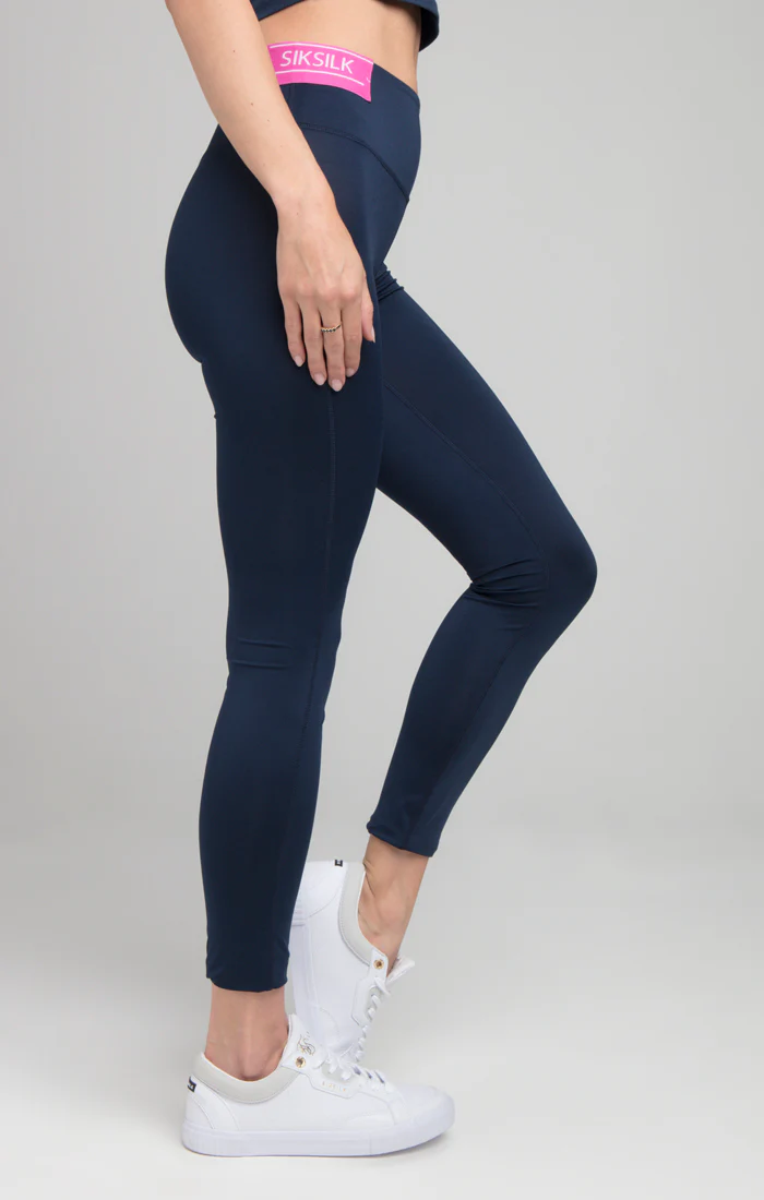 SikSilk Advantage Leggings - Navy - Image 2