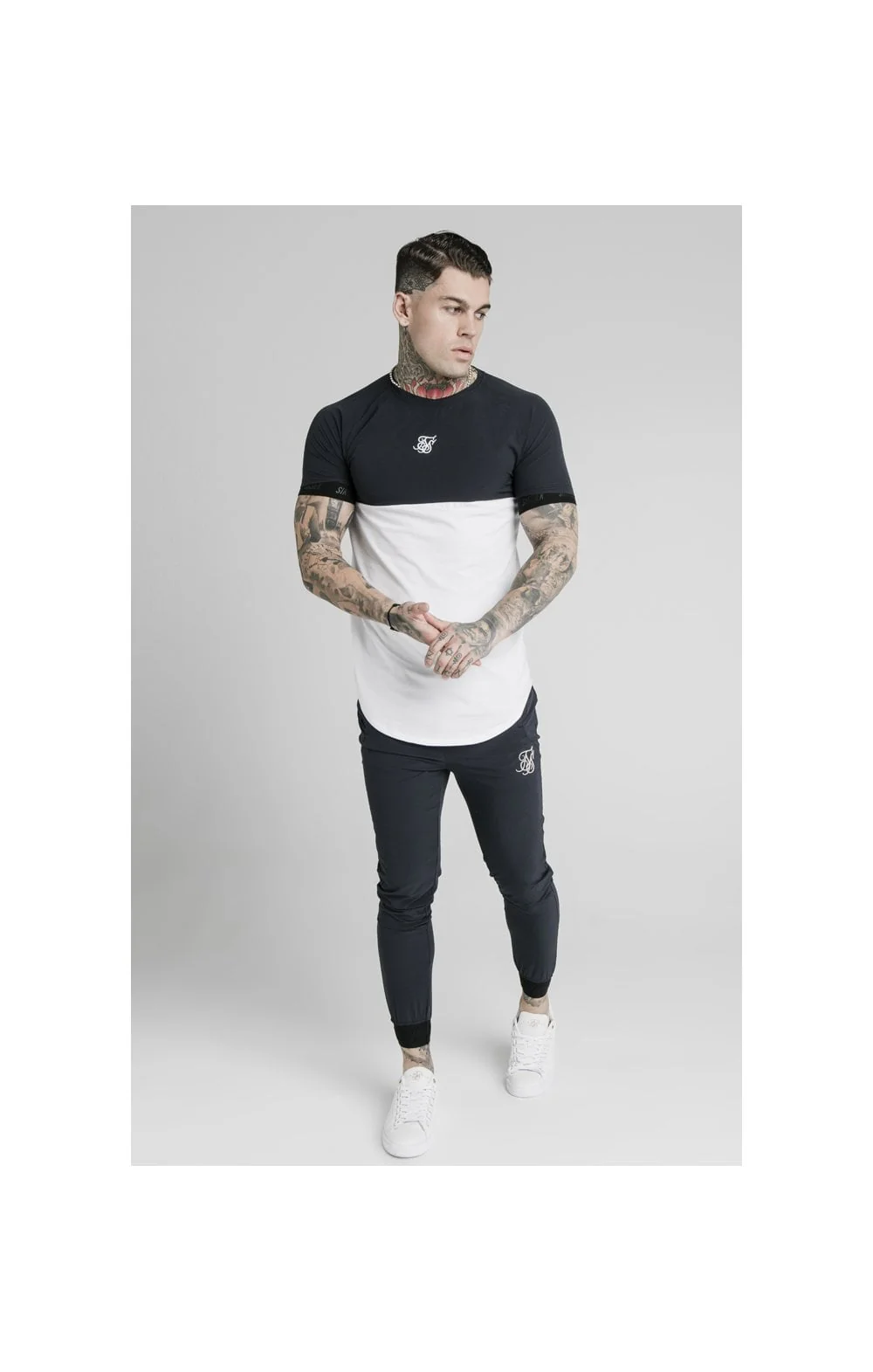 SikSilk Agility Poly Rib Track Pants - Midnight Navy - Image 4