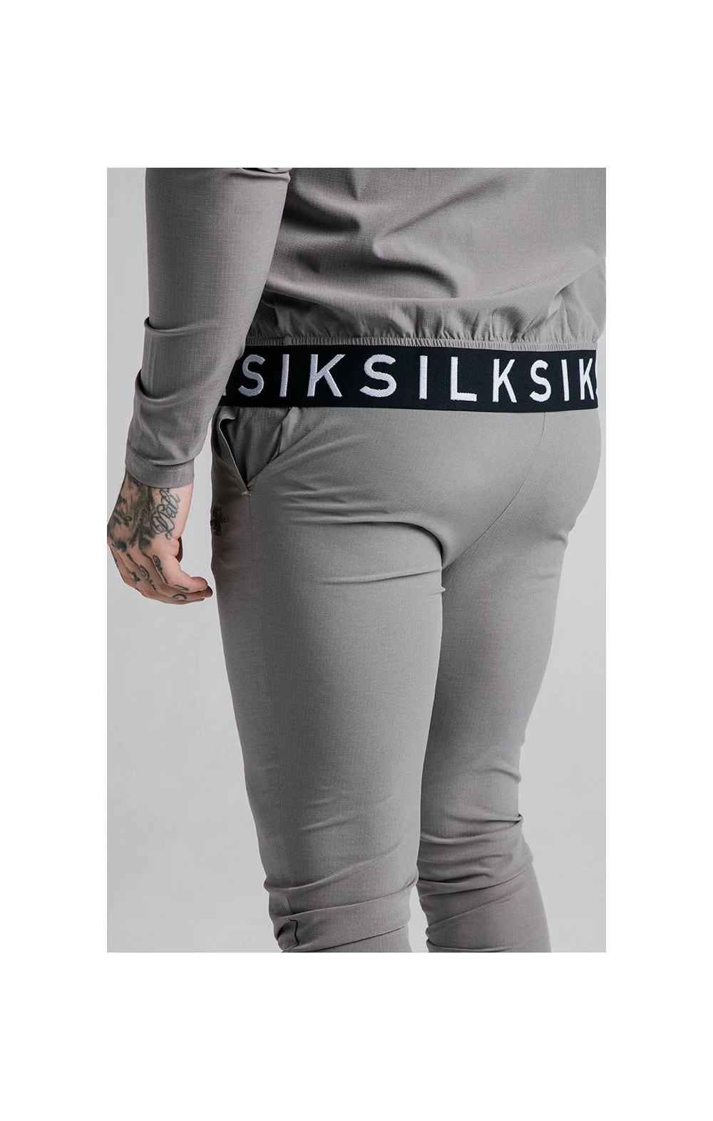 SikSilk Agility Poly Ripstop Track Pants - Grey - Image 2