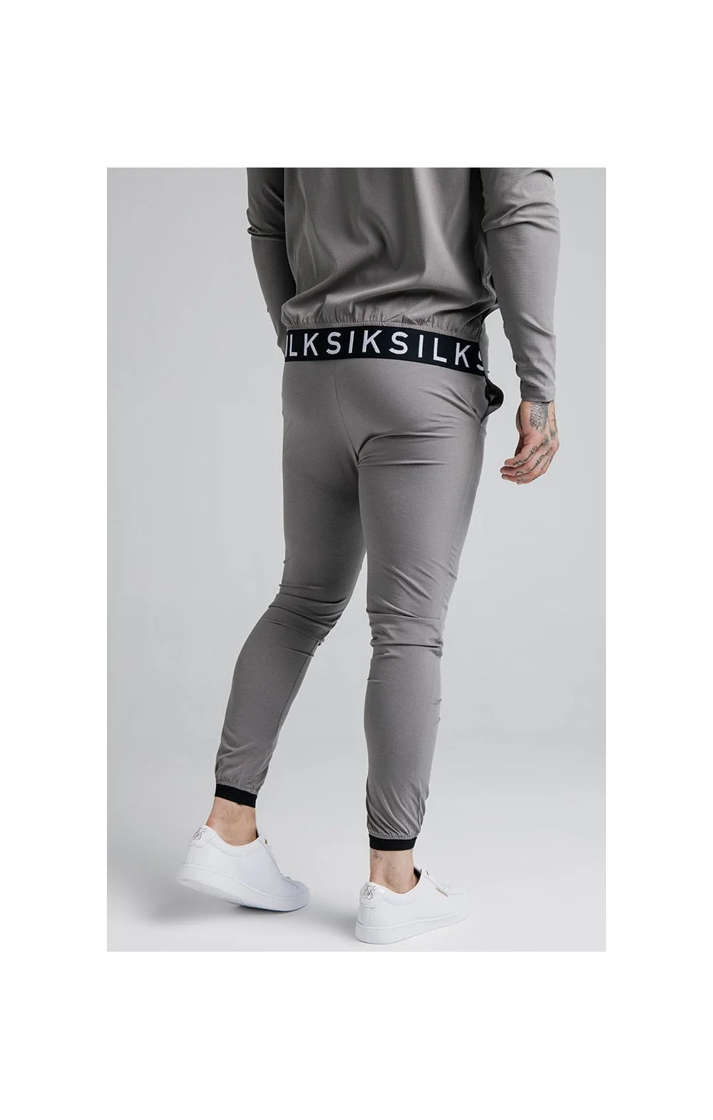 SikSilk Agility Poly Ripstop Track Pants - Grey - Image 3