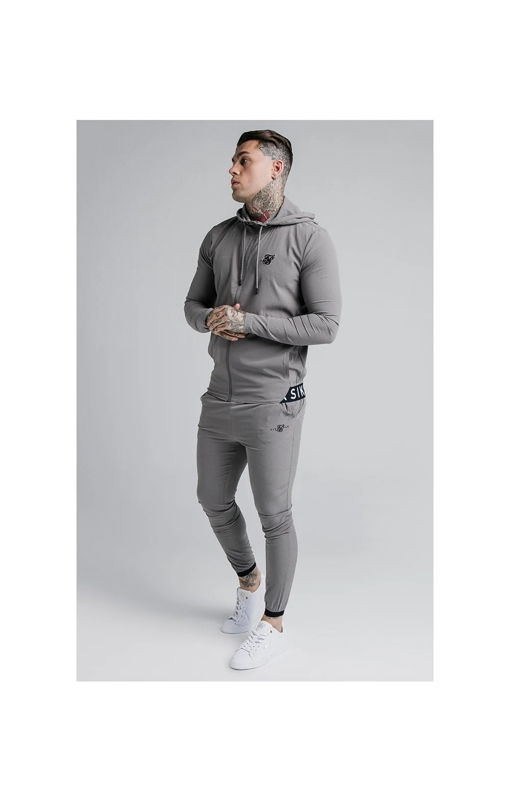 SikSilk Agility Poly Ripstop Track Pants - Grey - Image 4