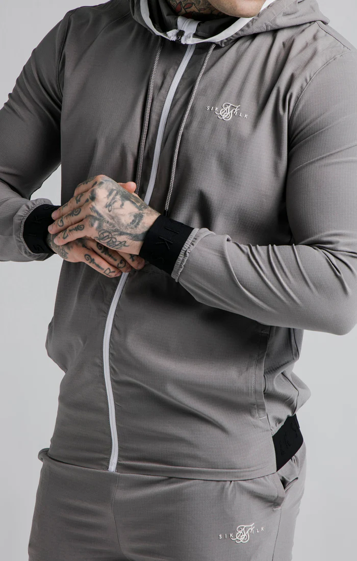 Grey Zip-Thru Hoodie - Image 2