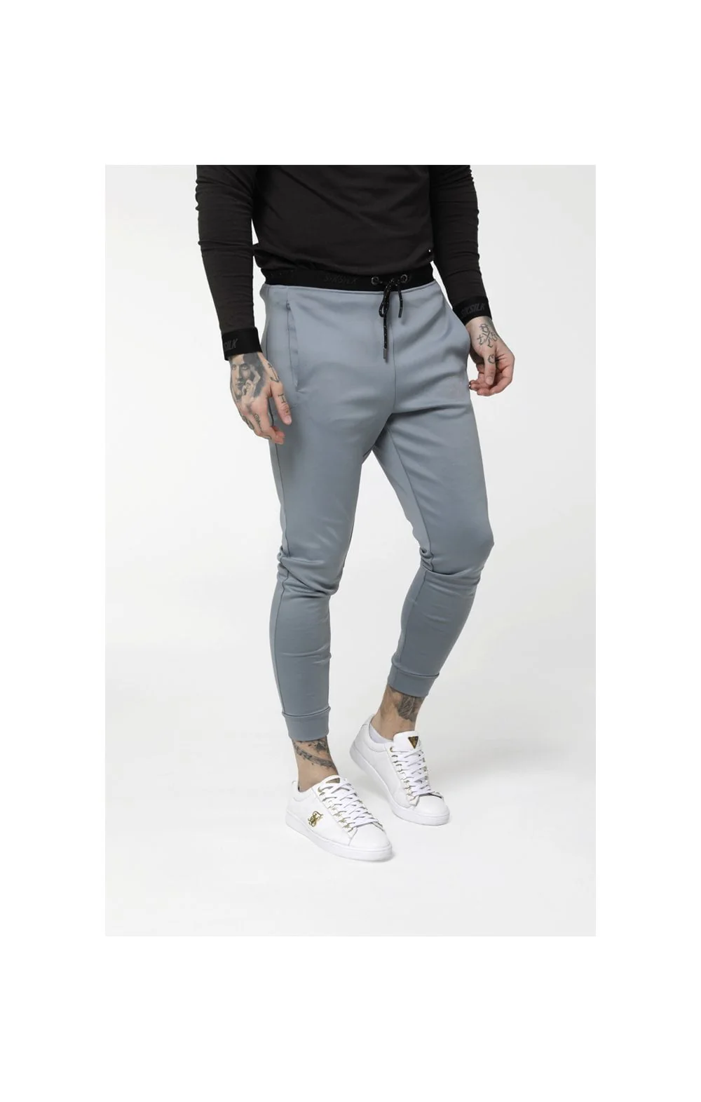 SikSilk Agility Track Pants - Ice Grey