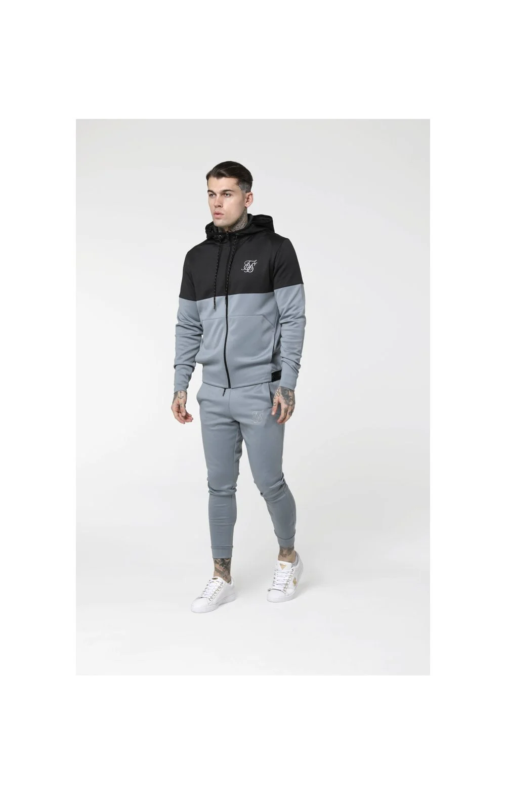 SikSilk Agility Track Pants - Ice Grey - Image 5