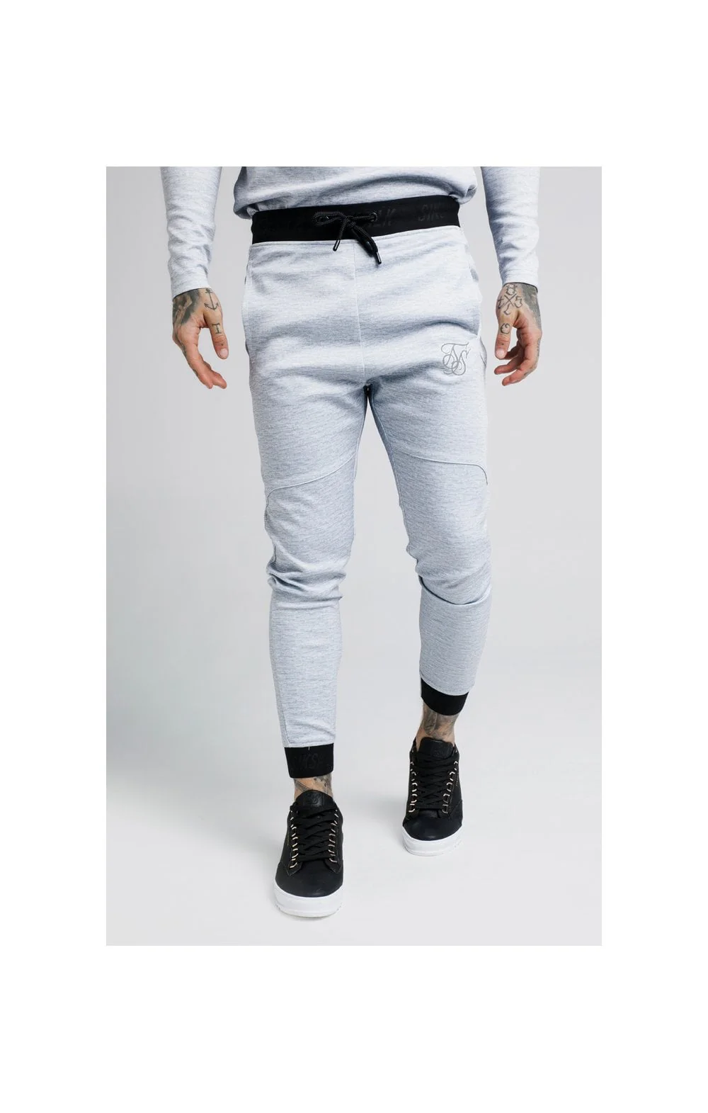 SikSilk Agility Track Pants – Grey Marl