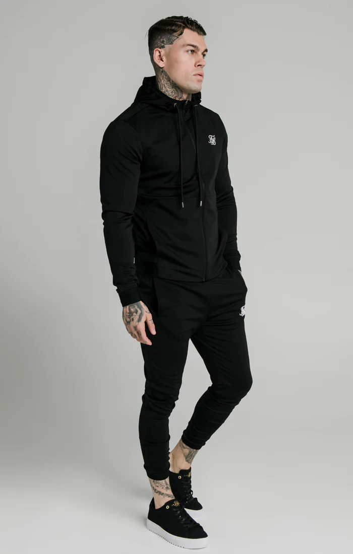 Black Zip Through Hoodie - Image 3