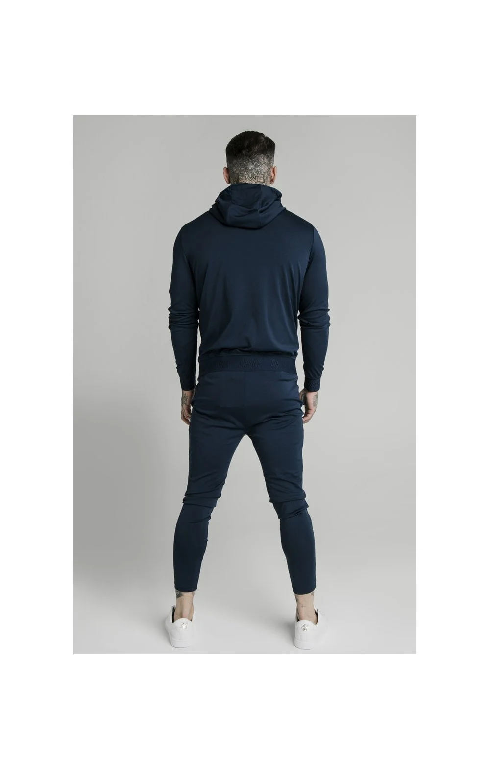 Navy Agility Zip Through Hoodie - Image 5