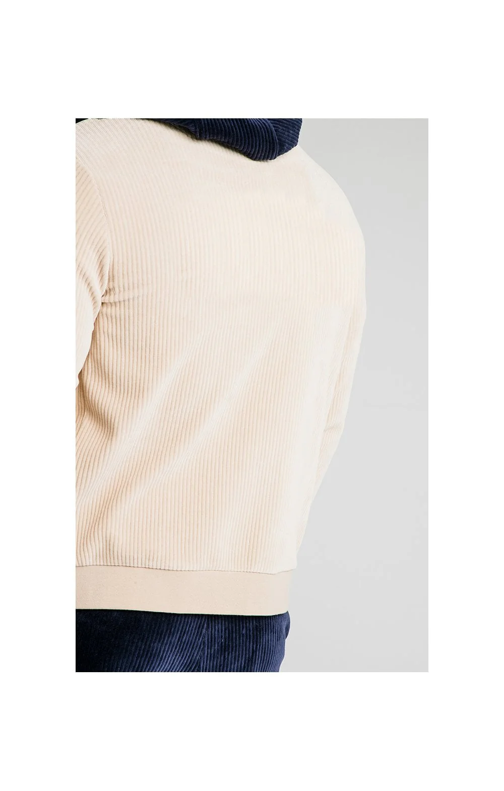 SikSilk Allure Corduroy Bomber - Beige - Image 3