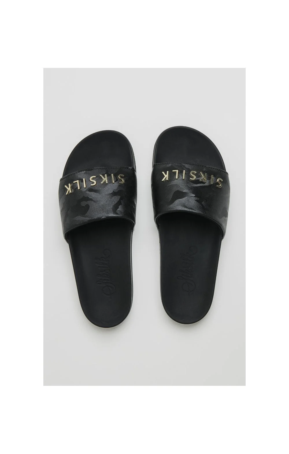 SikSilk Alpha Camo Slides - Black - Image 3