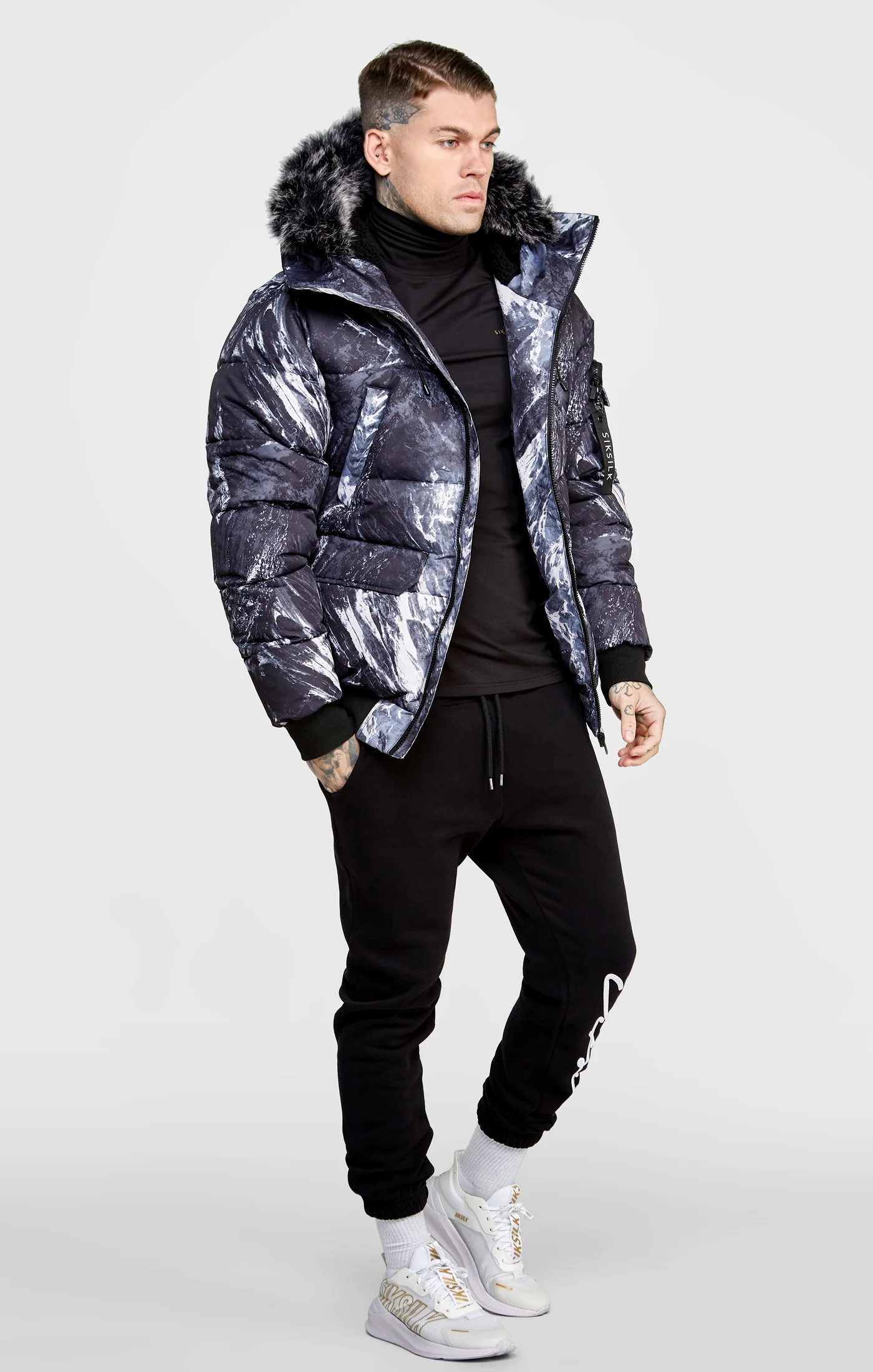 Alpine Camo Bomber Jacket - Image 4