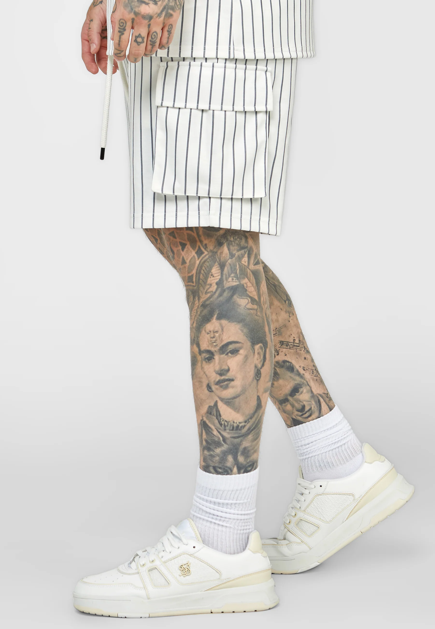 Ecru Anniversary Basketball Cargo Short - Image 2