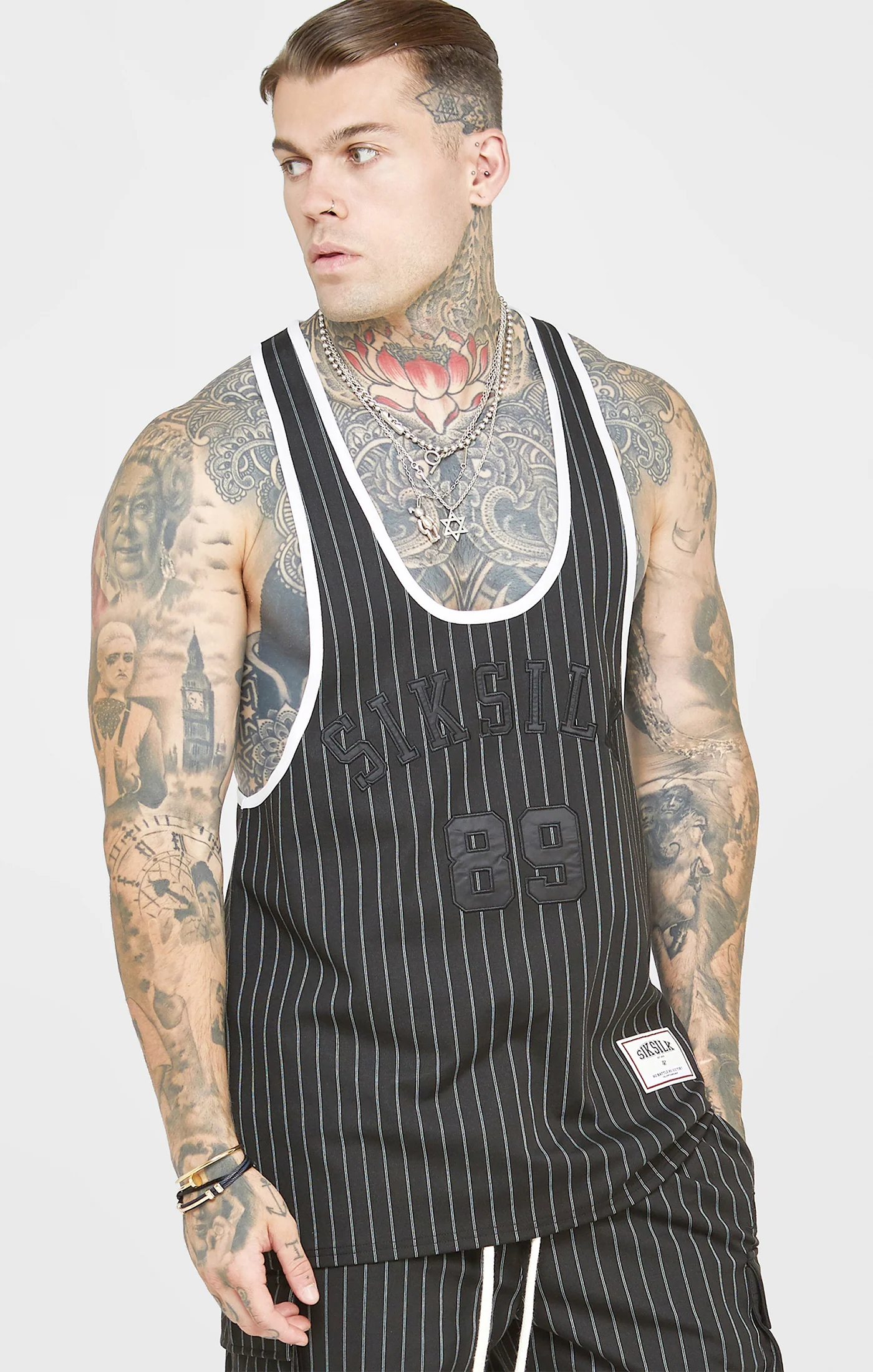 Black Anniversary Racer Back Vest