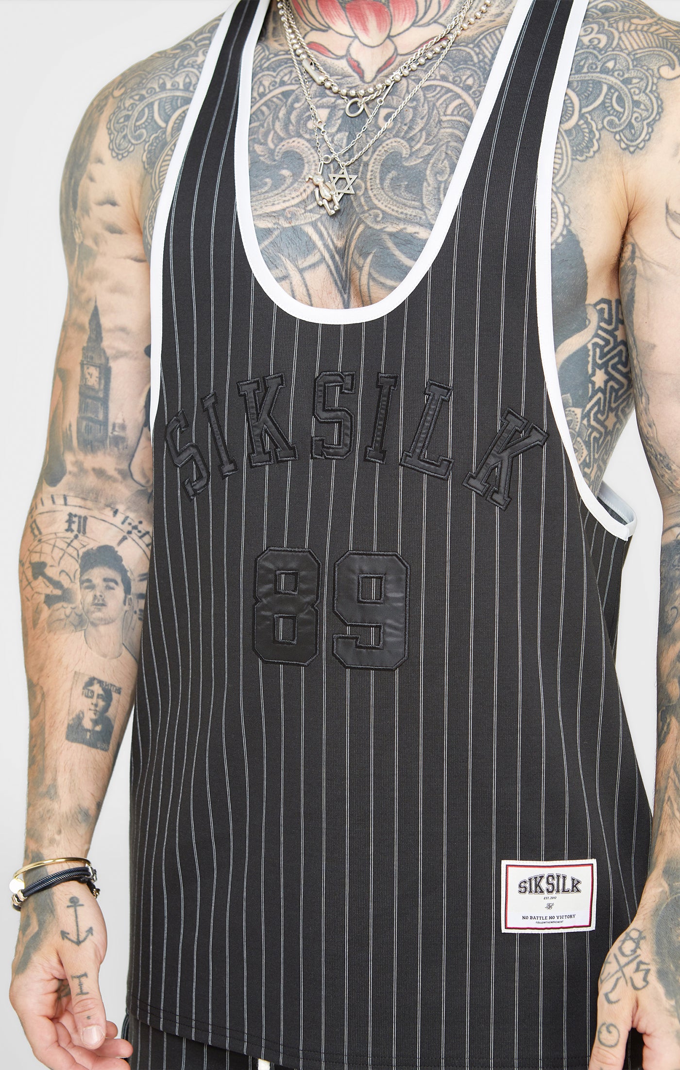 Black Anniversary Racer Back Vest - Image 2