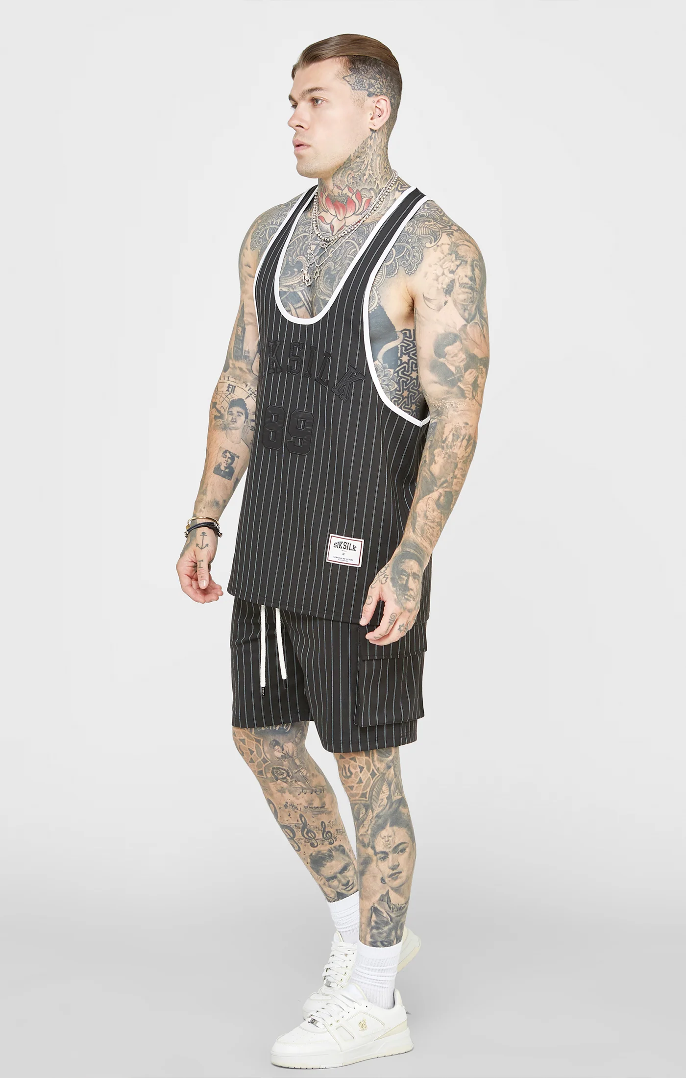 Black Anniversary Racer Back Vest - Image 3