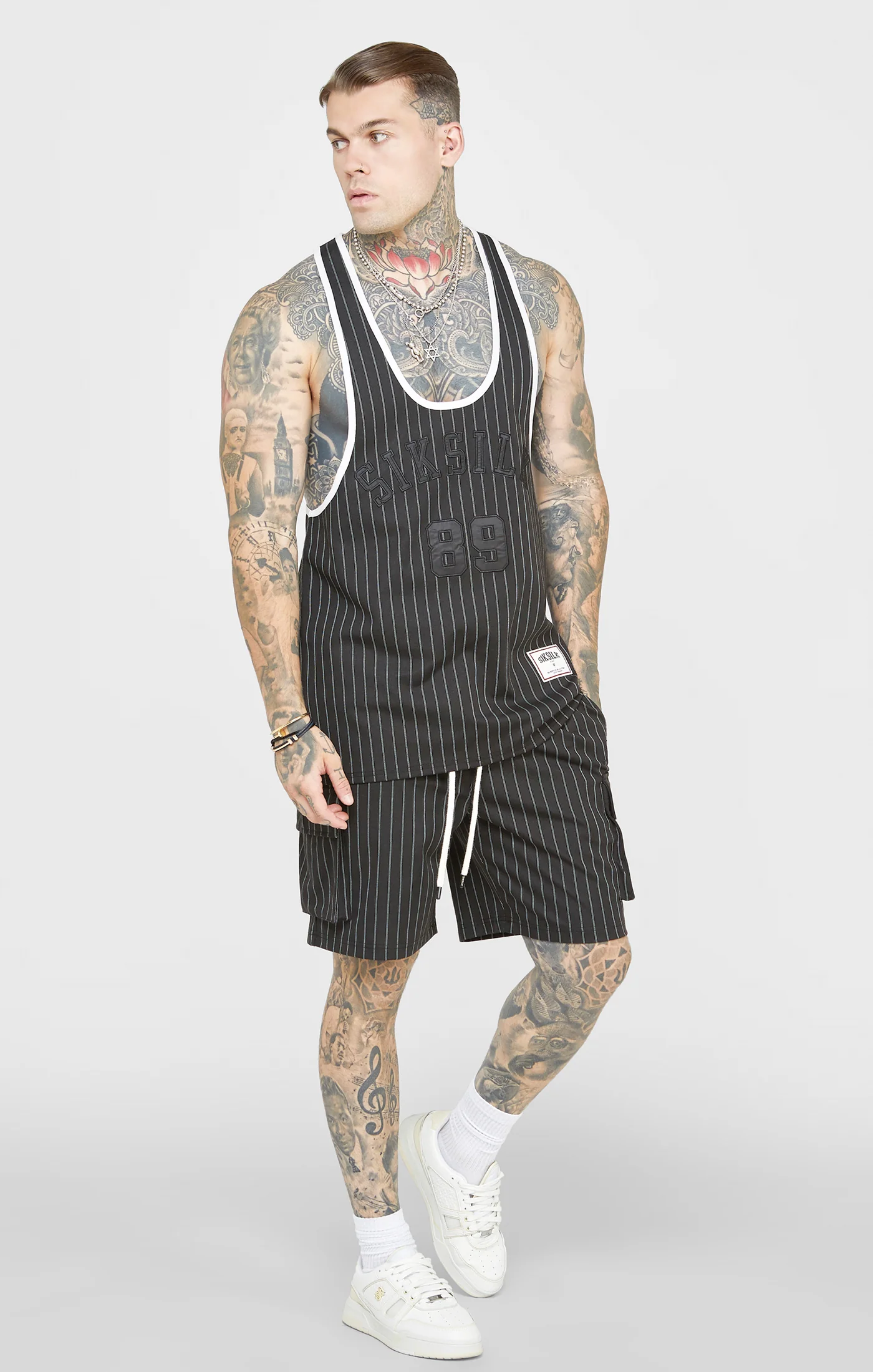 Black Anniversary Racer Back Vest - Image 4