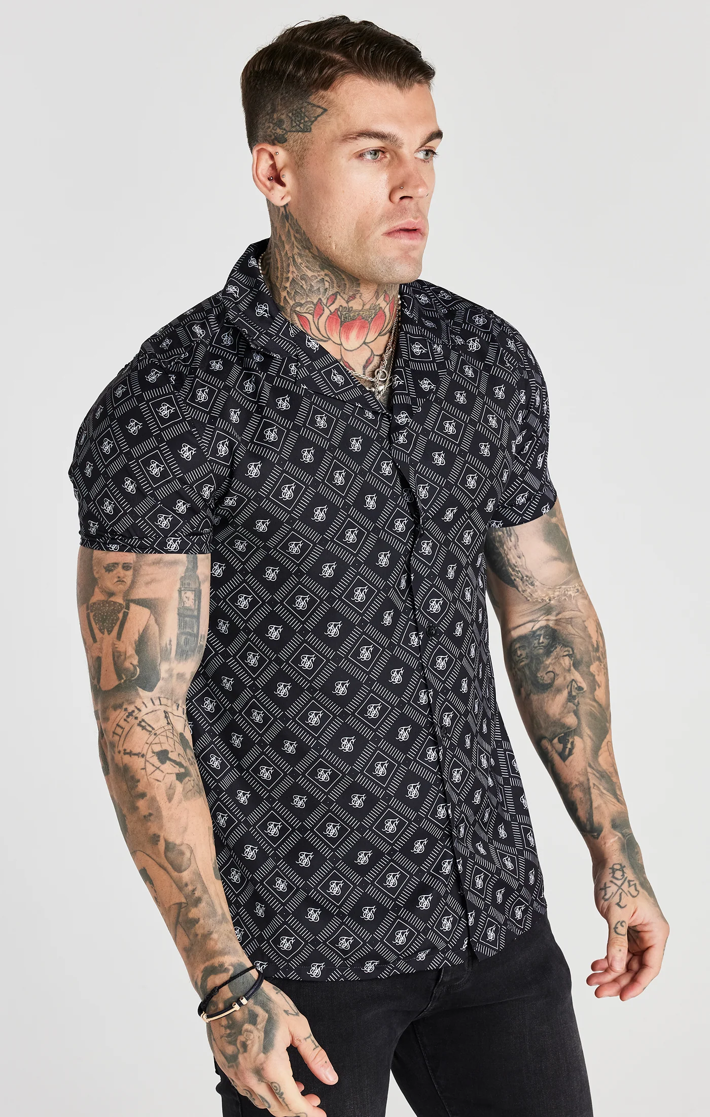 Black Aop Resort Shirt