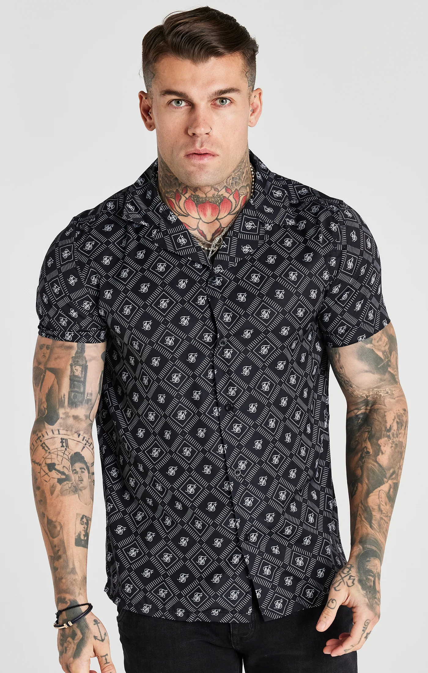Black Aop Resort Shirt - Image 2