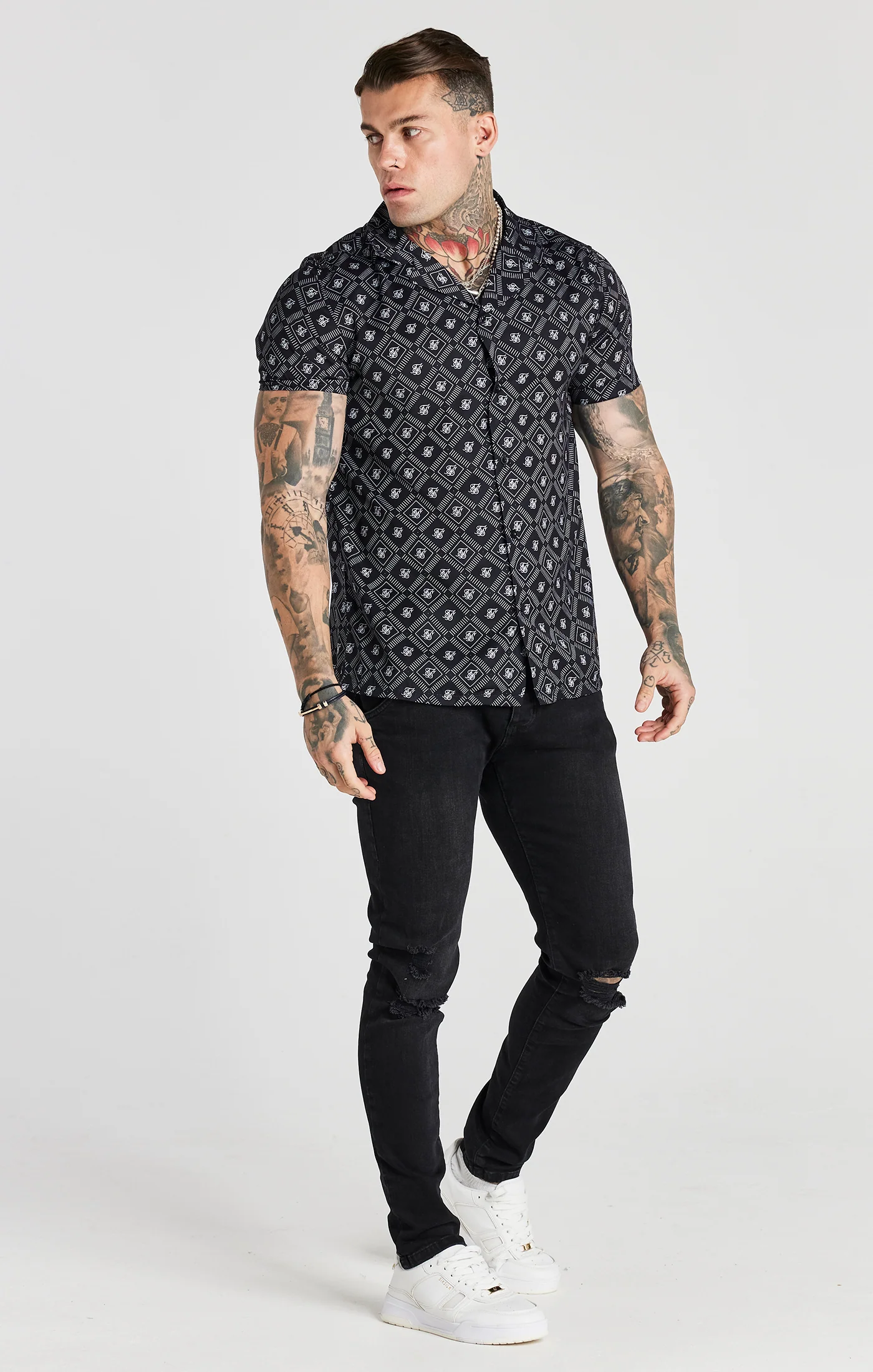 Black Aop Resort Shirt - Image 3