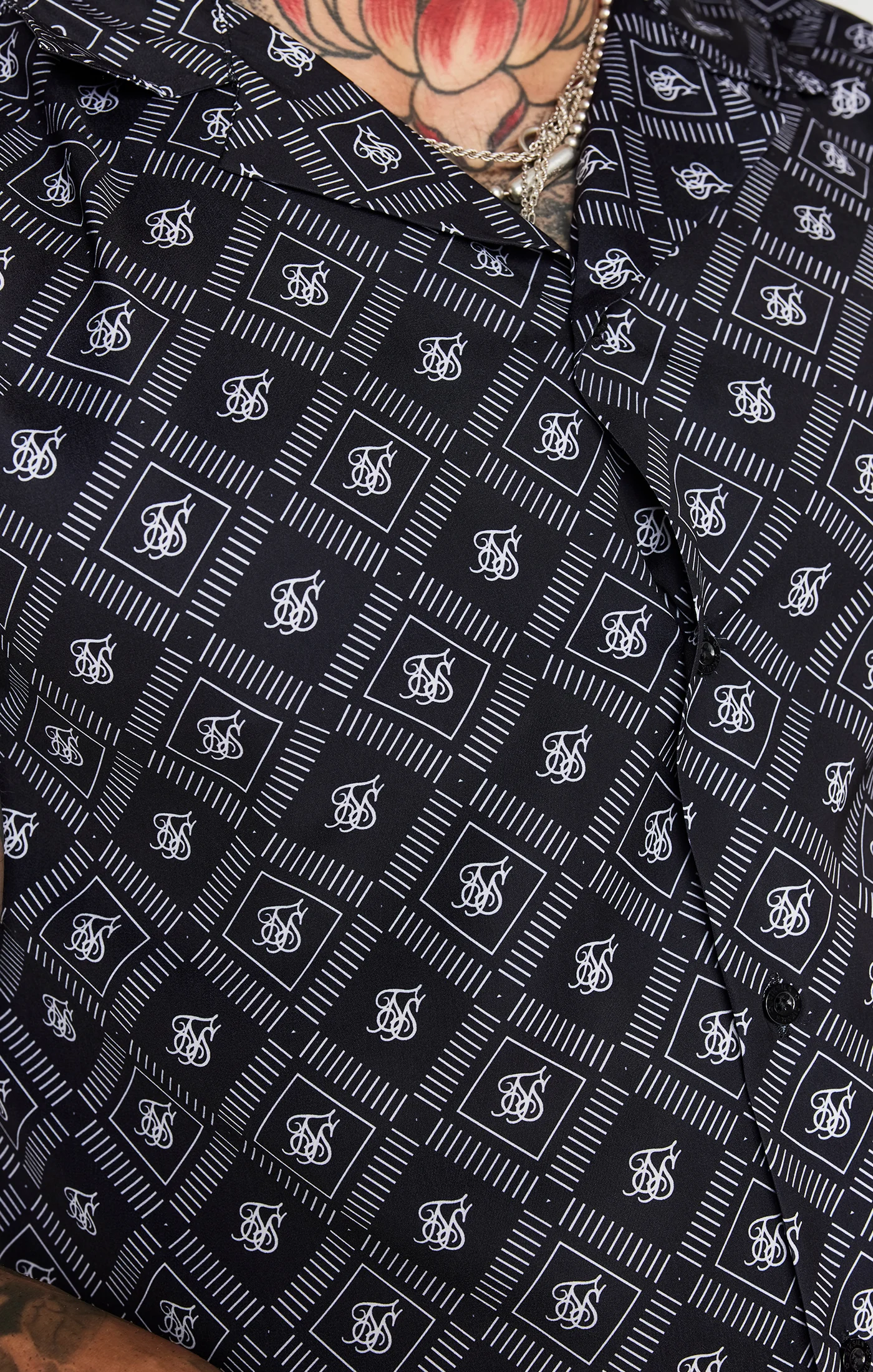 Black Aop Resort Shirt - Image 5