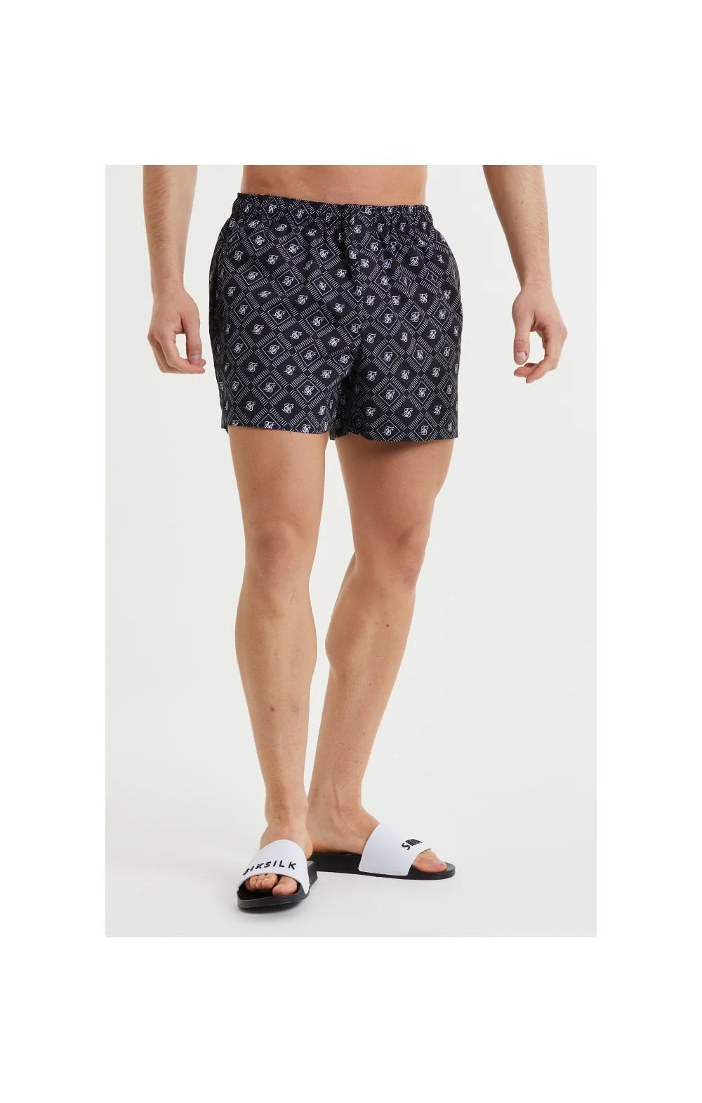 Black Aop Swim Short