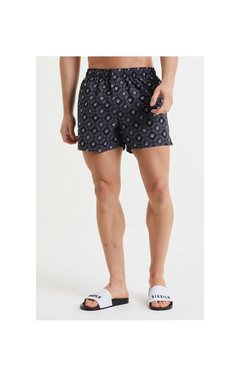 Black Aop Swim Short - Image 3